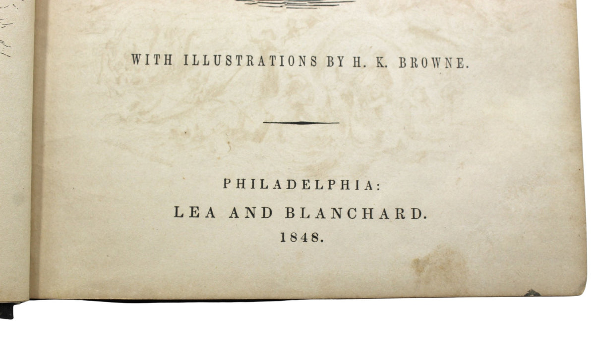 Dombey and Son by Charles Dickens, Early American Edition, Illustrated, 1848 - The Great Republic