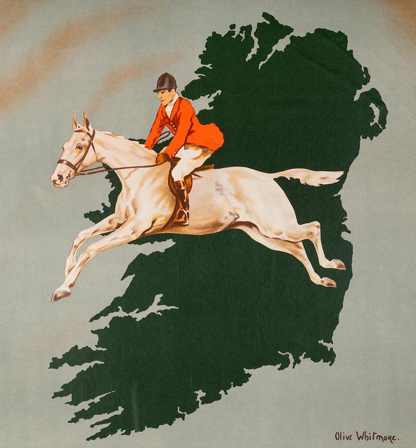 "Dublin Horse Show" Pan American Vintage Poster by Olive Whitmore, 1954 - The Great Republic