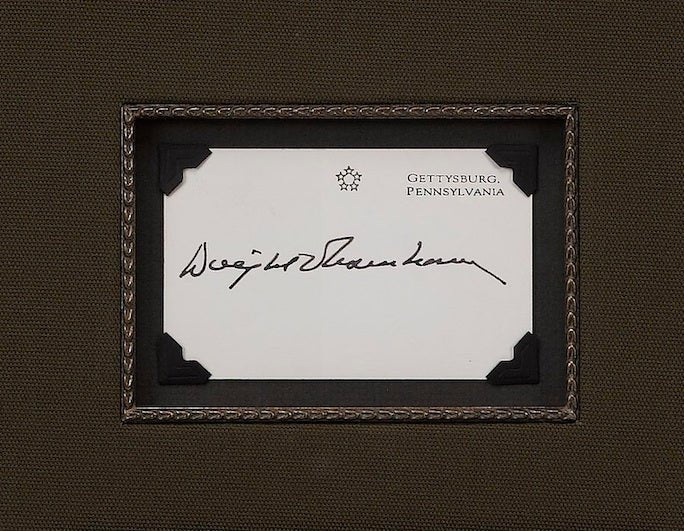 Dwight Eisenhower Signed Card Collage - The Great Republic