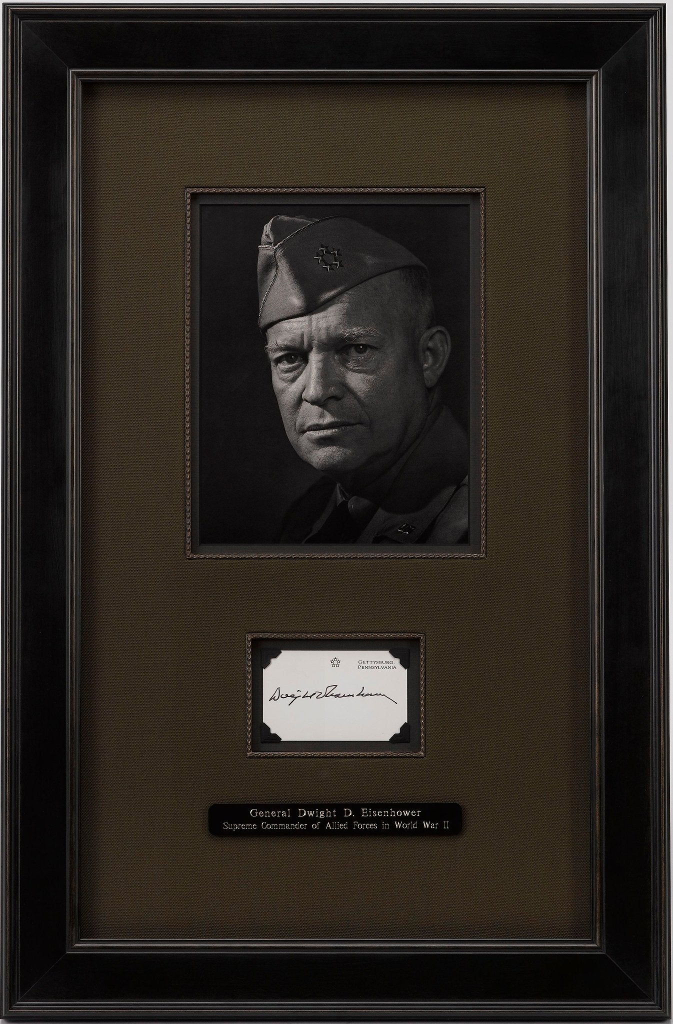 Dwight Eisenhower Signed Card Collage - The Great Republic