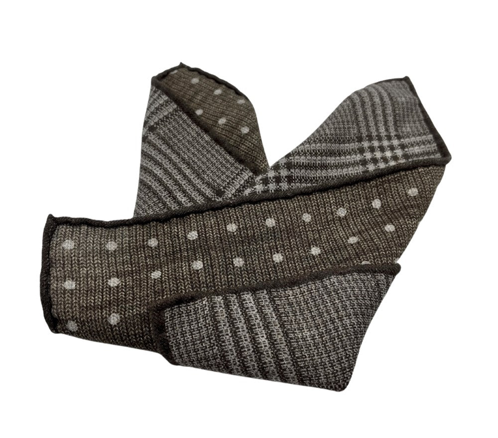Edward Armah Plaid and Dot Pocket Square - The Great Republic