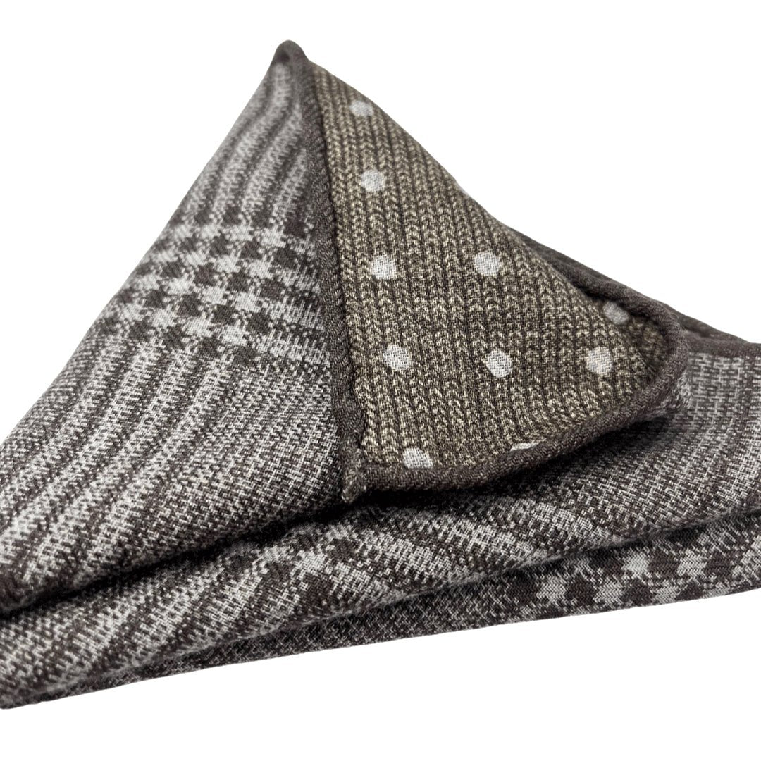 Edward Armah Plaid and Dot Pocket Square - The Great Republic