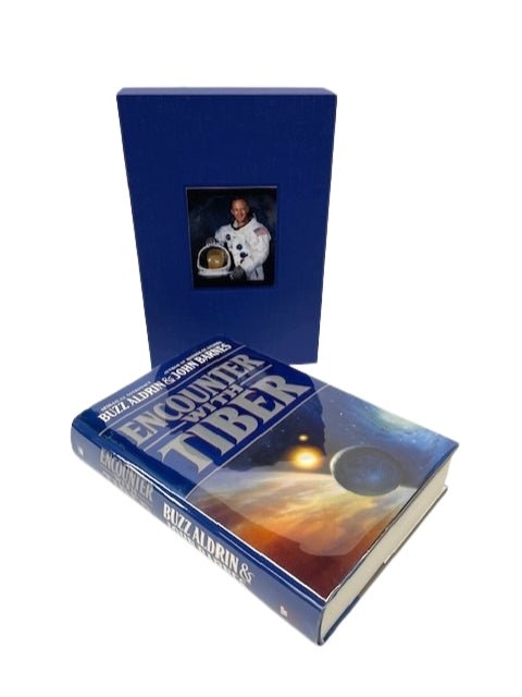 Encounter with Tiber by Buzz Aldrin and John Barnes, Signed and Inscribed by Aldrin, First Edition, 1996 - The Great Republic