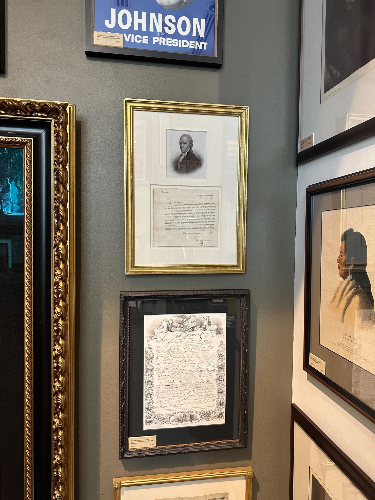 "Facsimile of the Signatures to the Declaration of Independence" by A.H. Wray, Engraved by J. W. Allen and E. McCabe, circa 1855 - The Great Republic