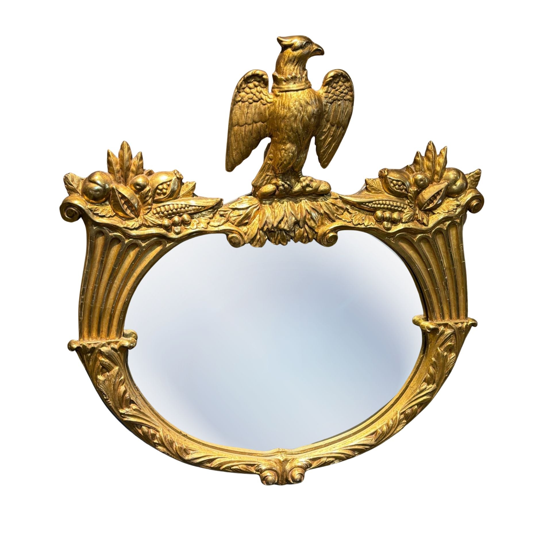 Federal - Style Gilt Mirror with Eagle Finial, Early 20th Century - The Great Republic
