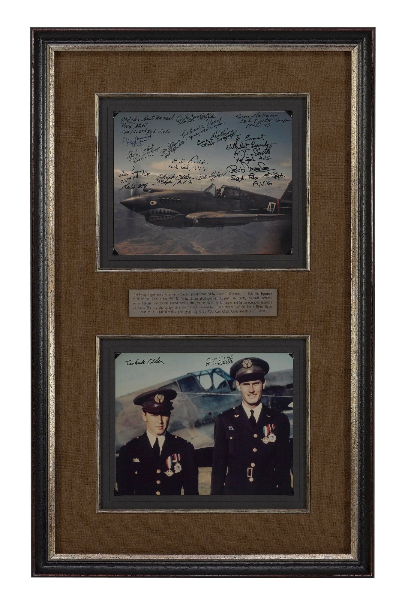 Flying Tigers Pilots' Signatures Collage - The Great Republic