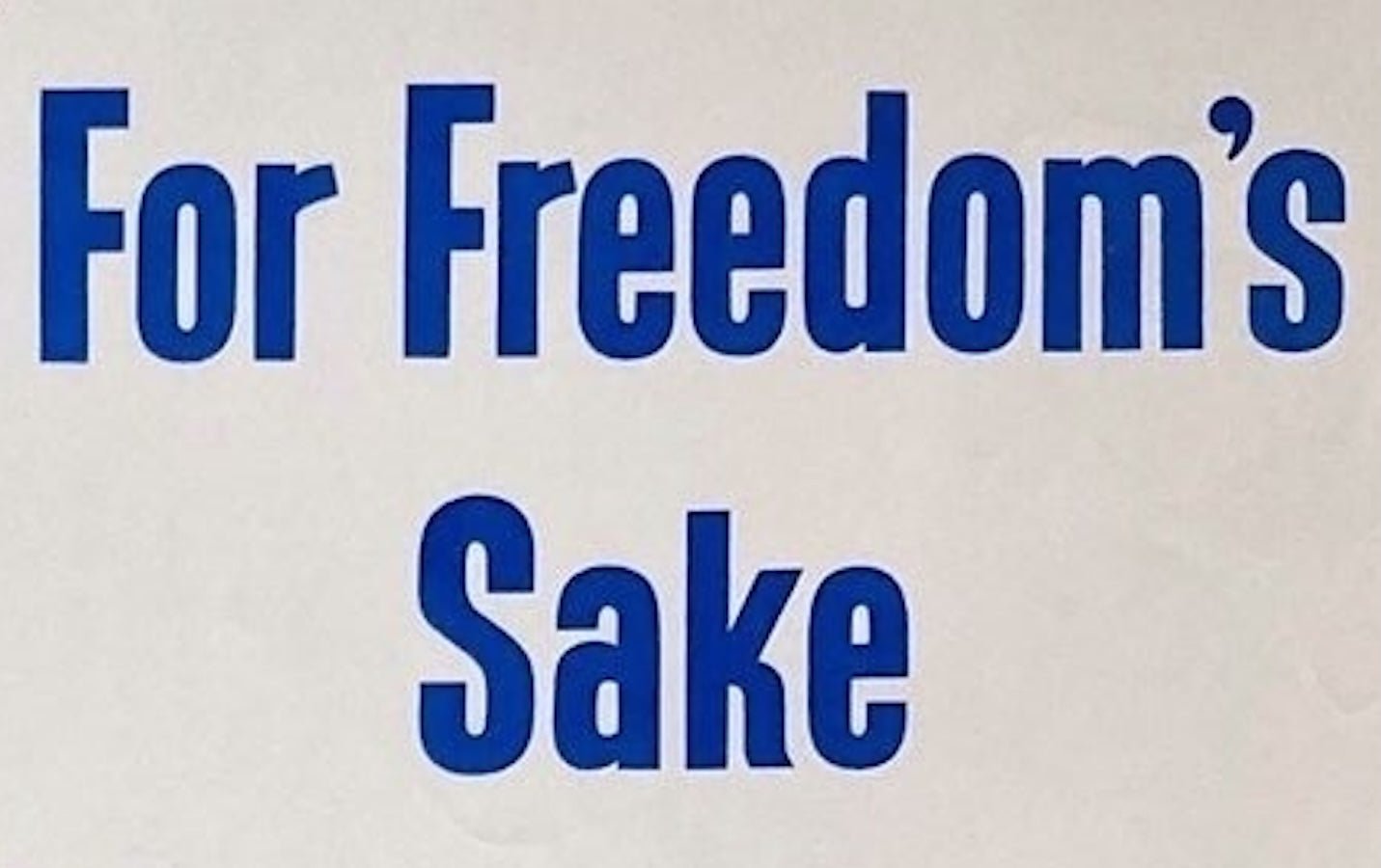 "For Freedom's Sake. Buy War Bonds" Vintage WWII Poster, 1943 - The Great Republic