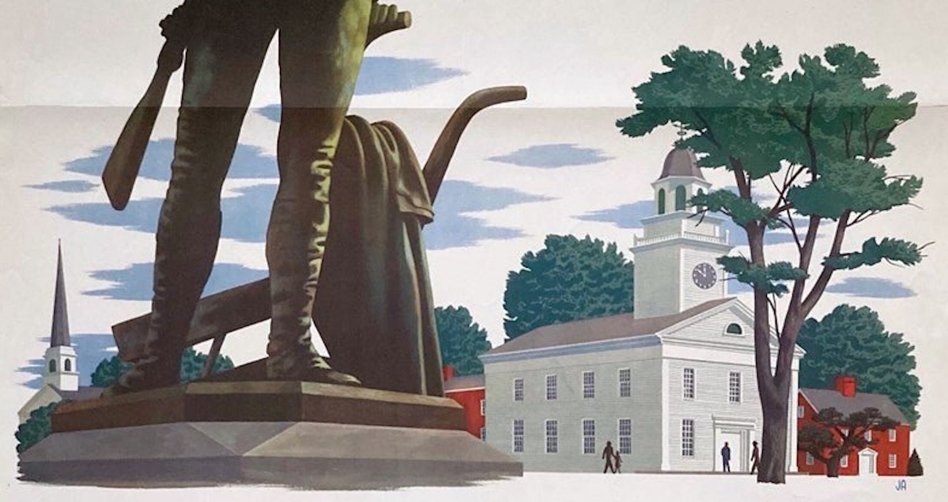 "For Freedom's Sake. Buy War Bonds" Vintage WWII Poster, 1943 - The Great Republic