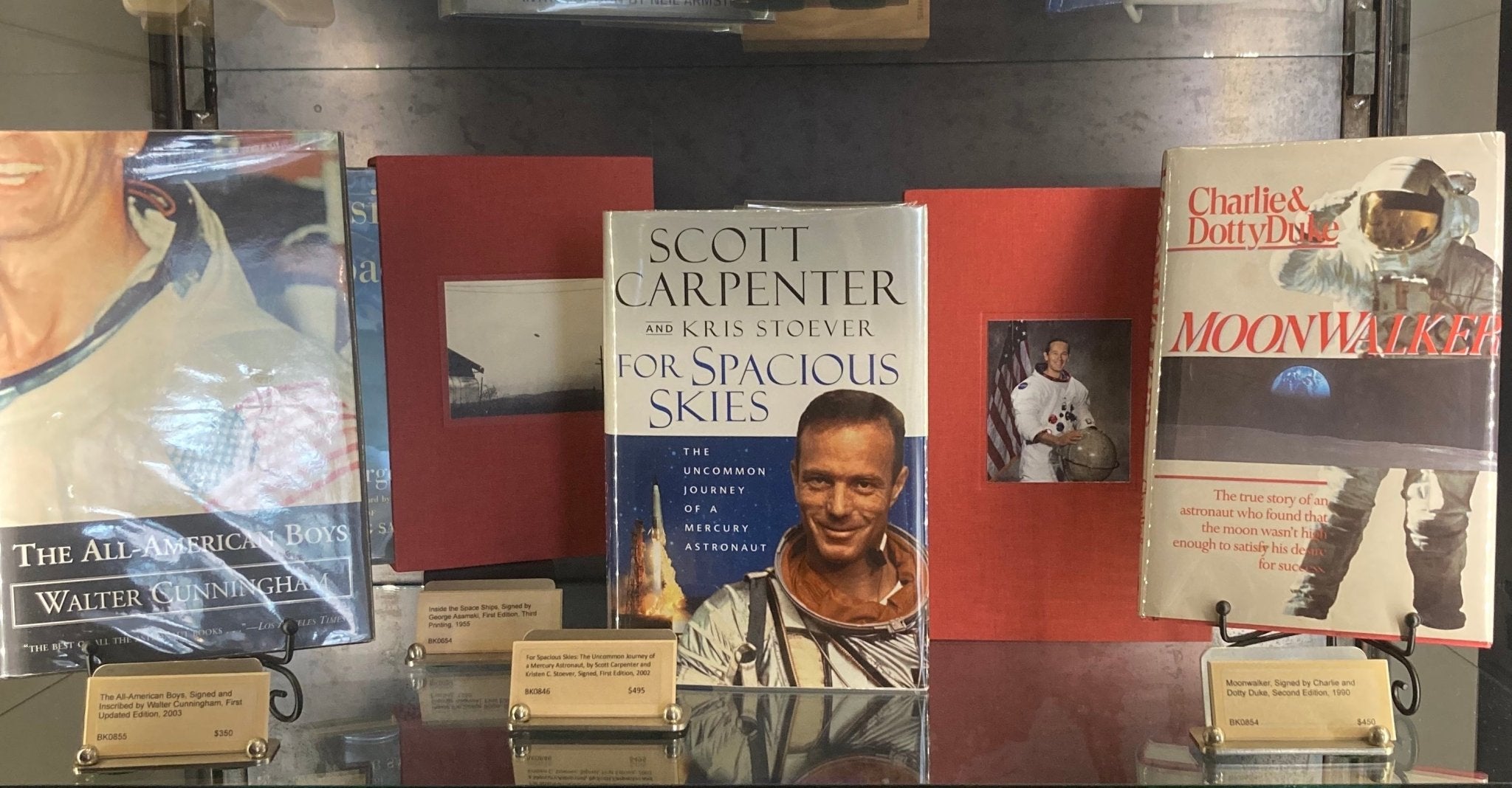 For Spacious Skies: The Uncommon Journey of a Mercury Astronaut, by Scott Carpenter and Kristen C. Stoever, Signed, First Edition, 2002 - The Great Republic