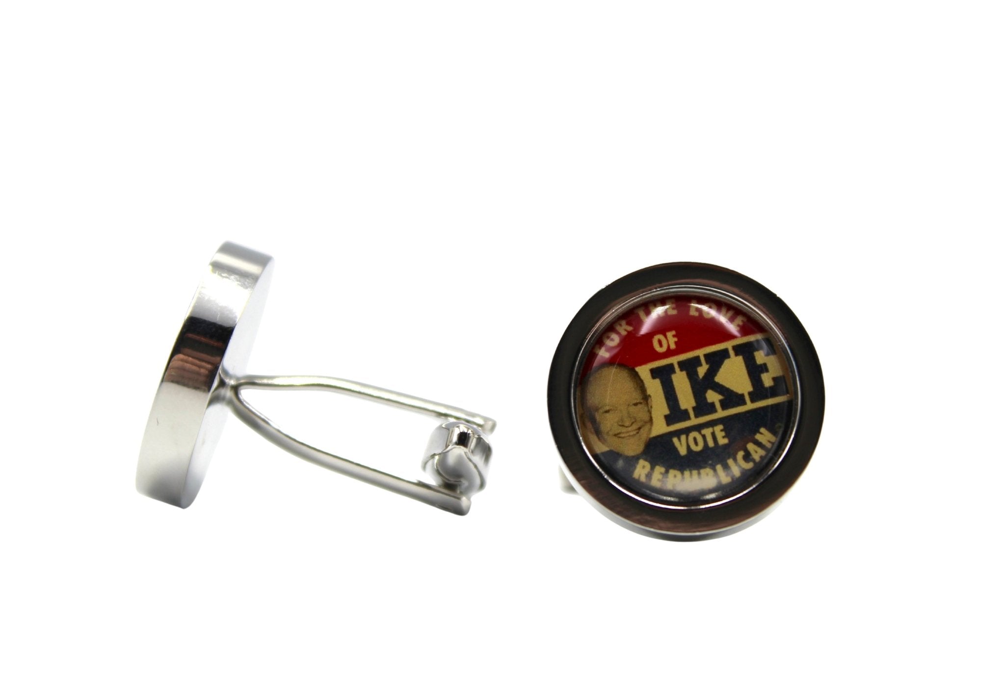 For the Love of Ike Campaign Cufflinks - The Great Republic