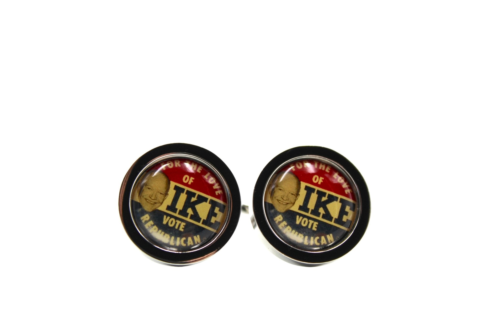 For the Love of Ike Campaign Cufflinks - The Great Republic