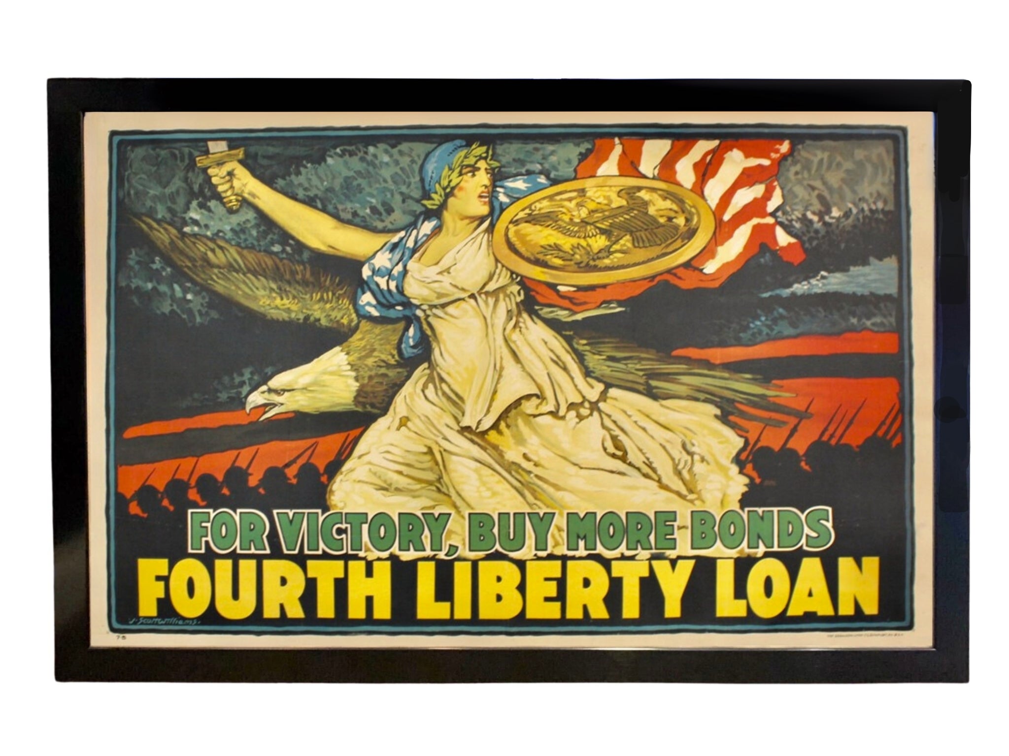 "For Victory Buy More Bonds" Vintage Fourth Liberty Loan Poster, 1918 - The Great Republic