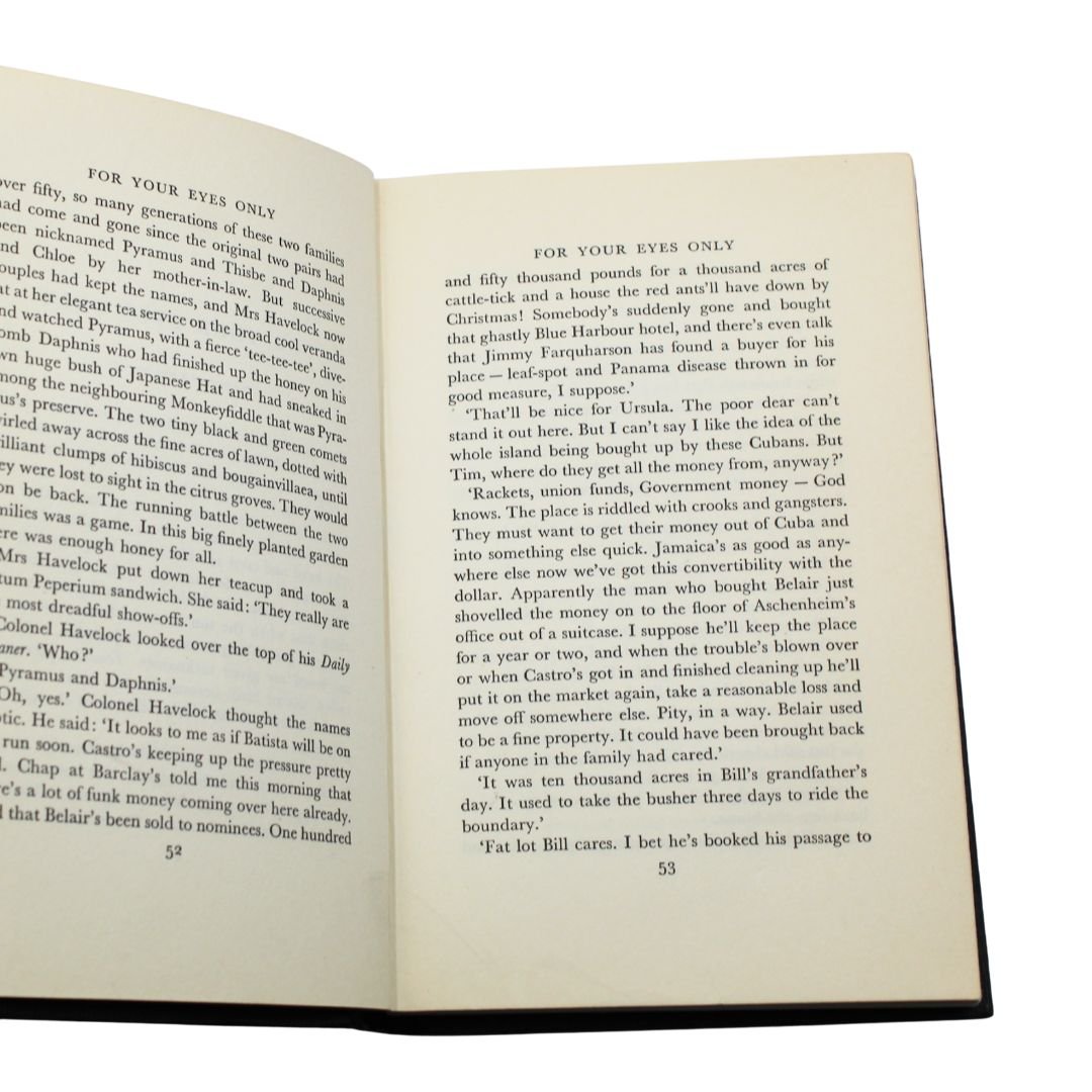 For Your Eyes Only by Ian Fleming, First Edition, First Printing, in Original Dust Jacket, 1960 - The Great Republic