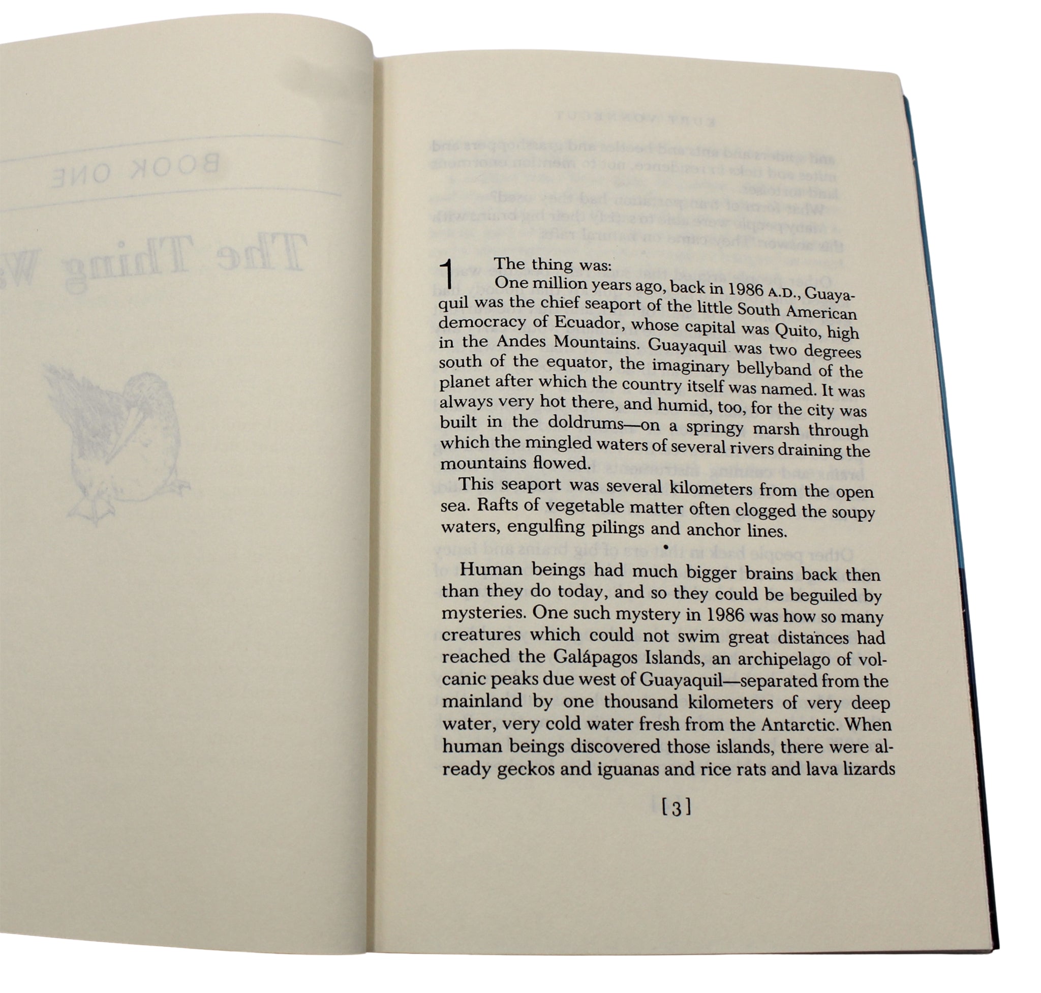 Galapagos by Kurt Vonnegut, First Trade Edition, in Original Dust Jacket, 1895 - The Great Republic