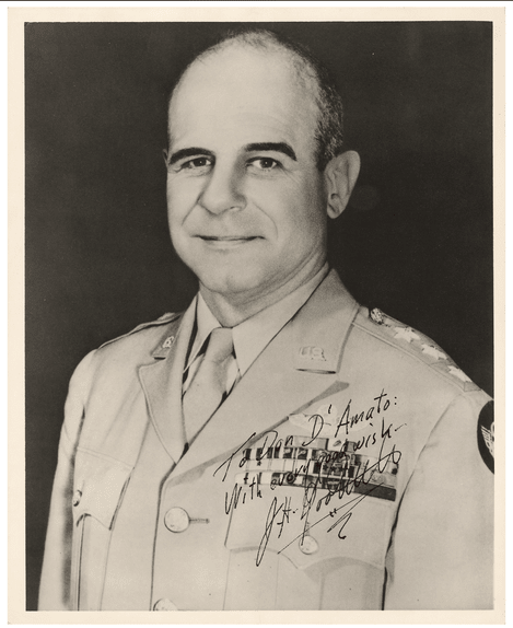 General James Doolittle Signed and Inscribed Photograph, to Don D'Amato - The Great Republic