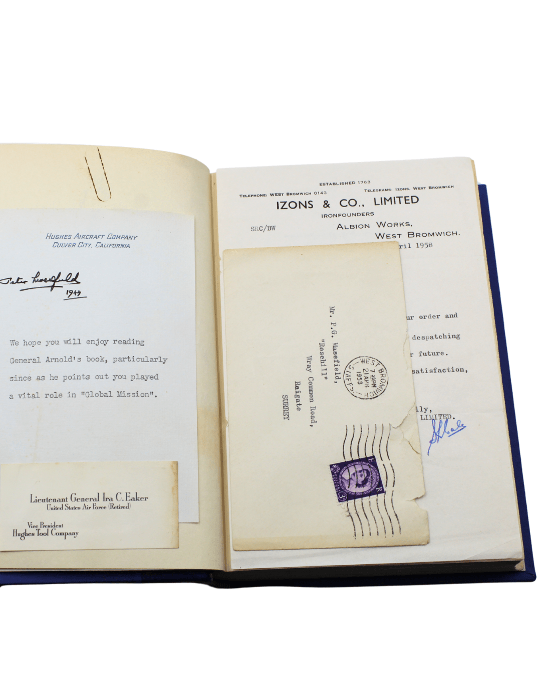 Global Mission by H. H. Arnold, Signed and Inscribed by Arnold, First Edition, 1948 - The Great Republic
