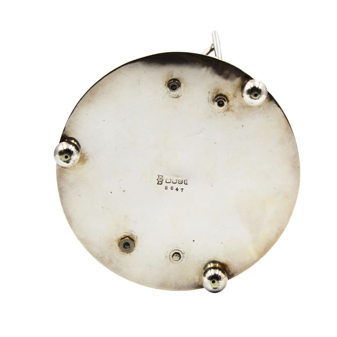 Hallmarked Sheffield Silver and Glass Cricket - Themed Sugar Jar, Circa 1900 - The Great Republic