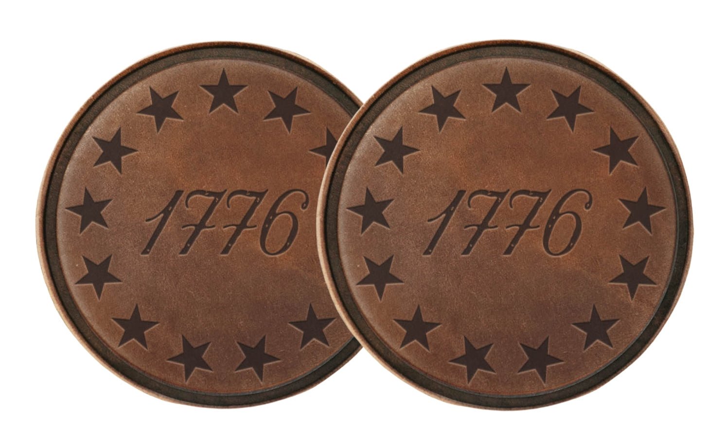Handcrafted Leather Coasters - The Great Republic