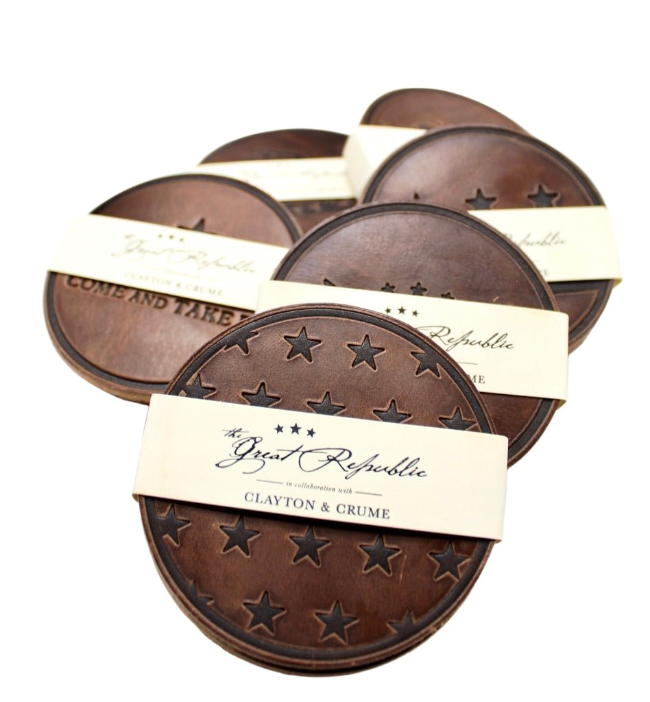 Handcrafted Leather Coasters - The Great Republic