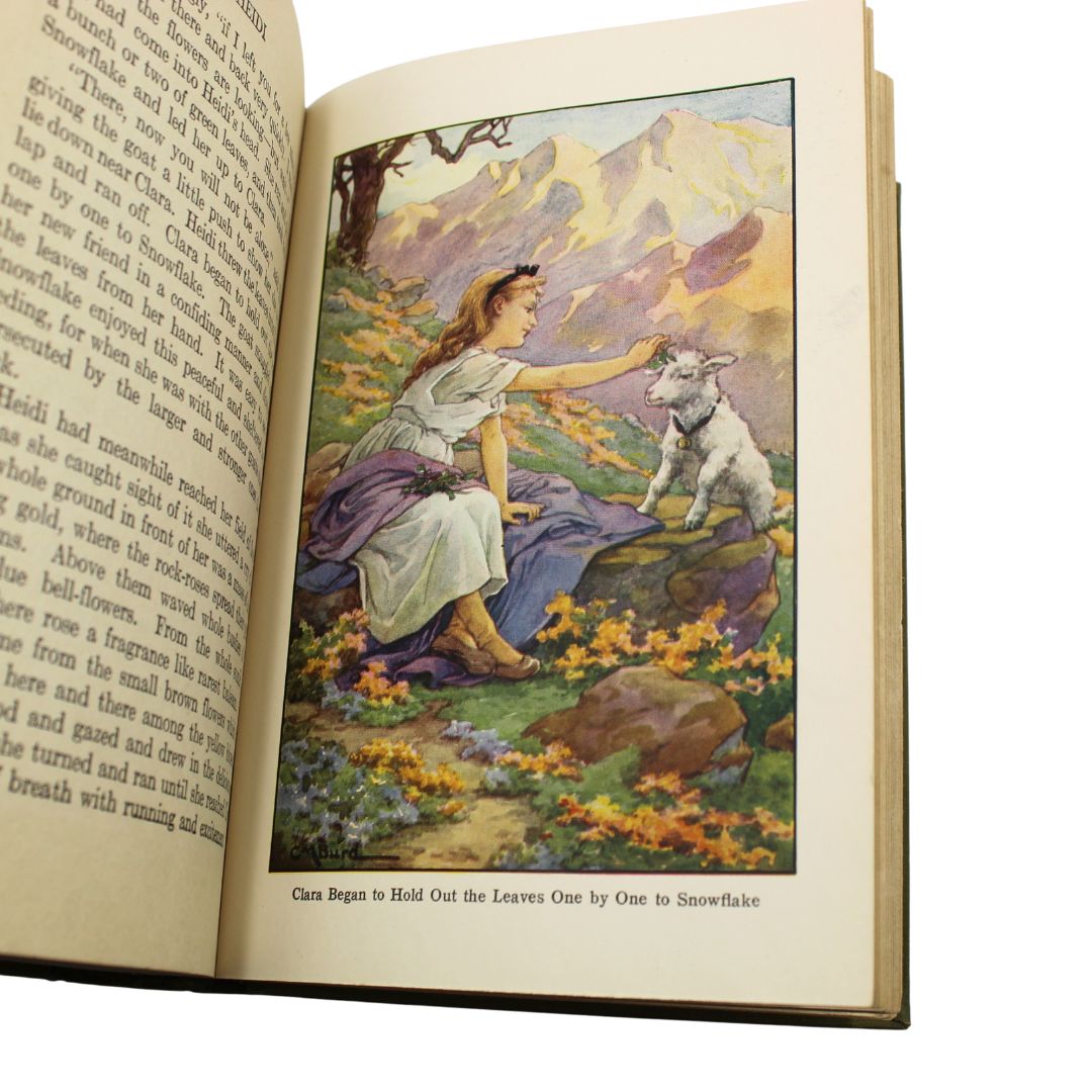 Heidi by Johanna Spyri, Edited by Adeline B. Zachert, Illustrated by Clara M. Burd, 1924 - The Great Republic