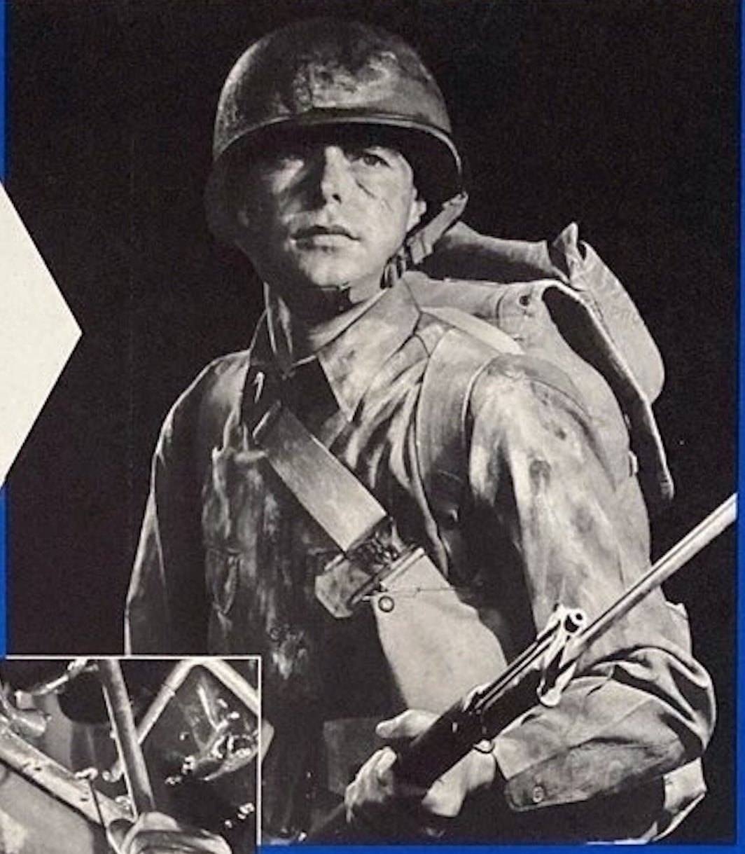 "Help Him. Help Yourself. For Victory. At Least 10% of Your Pay Every Payday" Vintage WWII War Bonds Poster, 1943 - The Great Republic