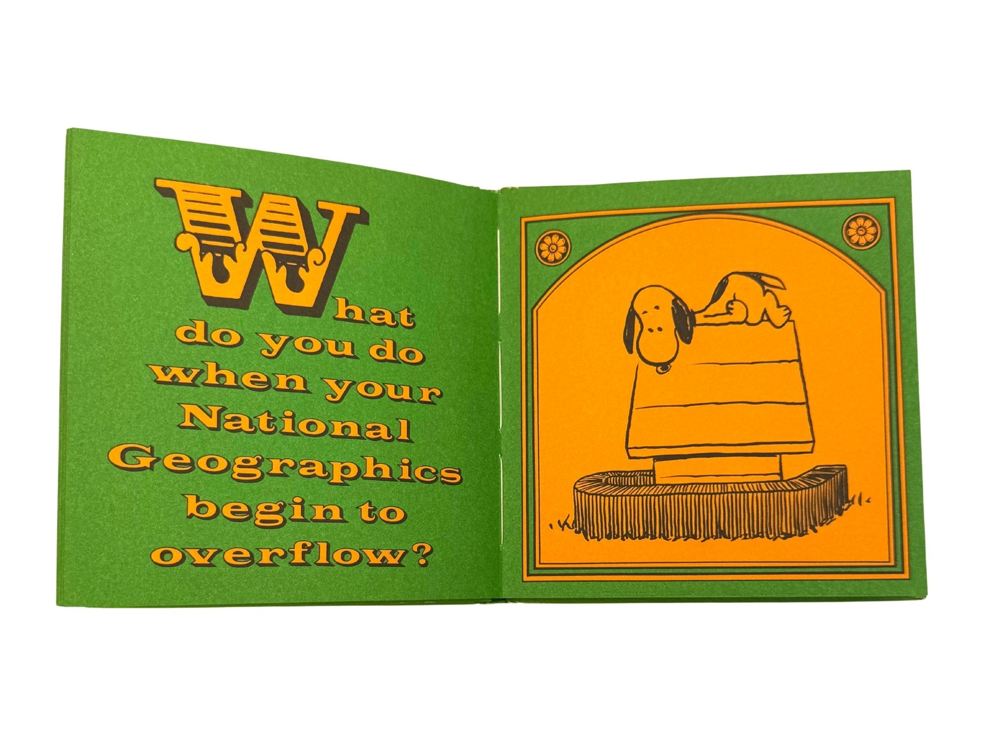 Home is on Top of a Dog House by Charles M. Schulz, First Edition, in Original Dust Jacket, 1966 - The Great Republic
