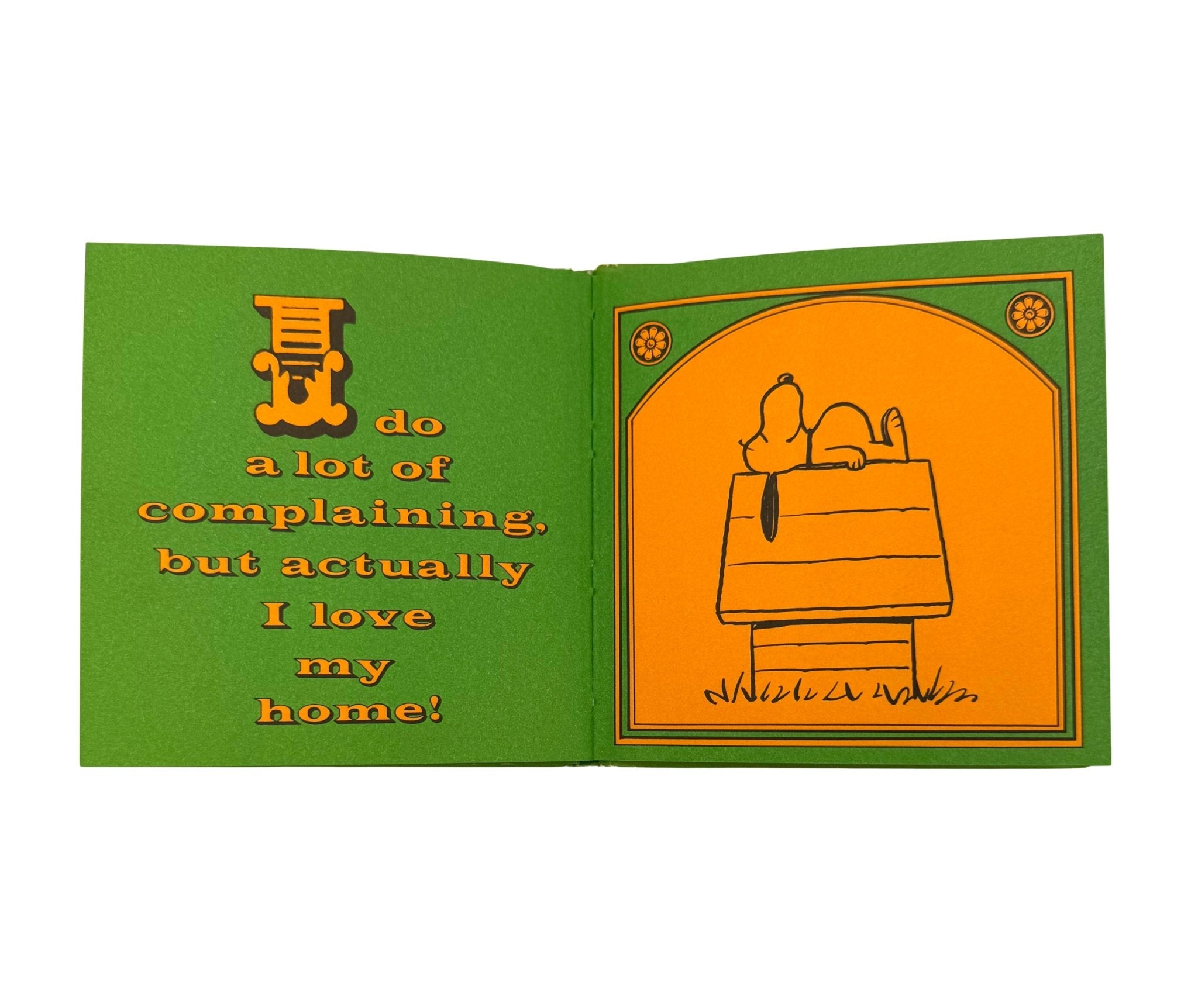 Home is on Top of a Dog House by Charles M. Schulz, First Edition, in Original Dust Jacket, 1966 - The Great Republic