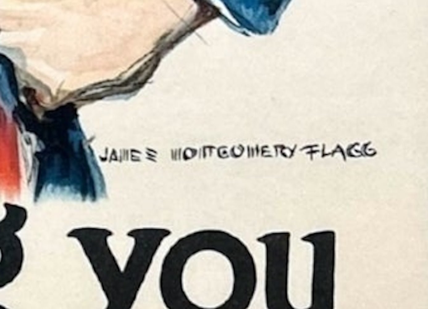 "I Am Telling You" Vintage WWI Uncle Sam W.S.S. Enlistment Poster by James Montgomery Flagg, 1918 - The Great Republic
