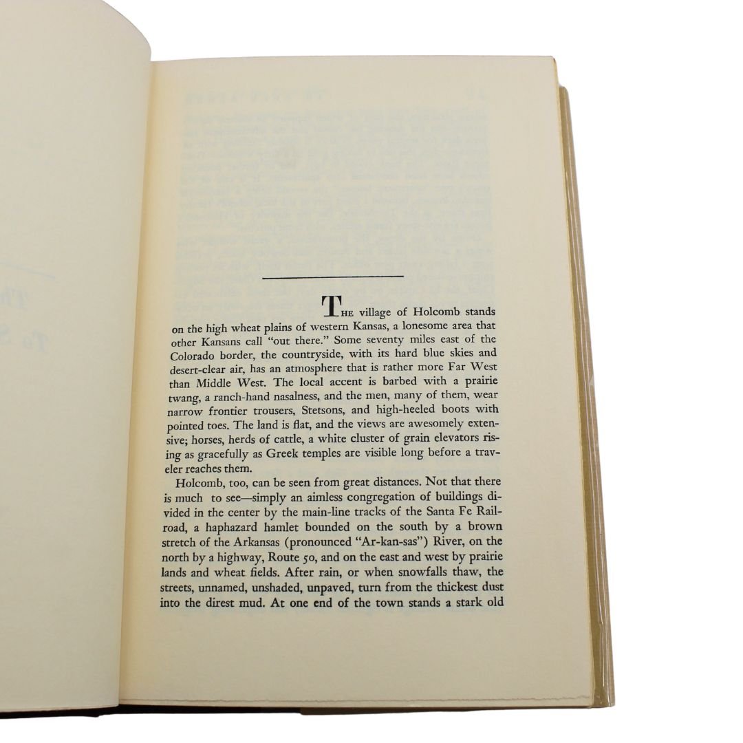 In Cold Blood by Truman Capote, First Trade Edition, First Printing, i