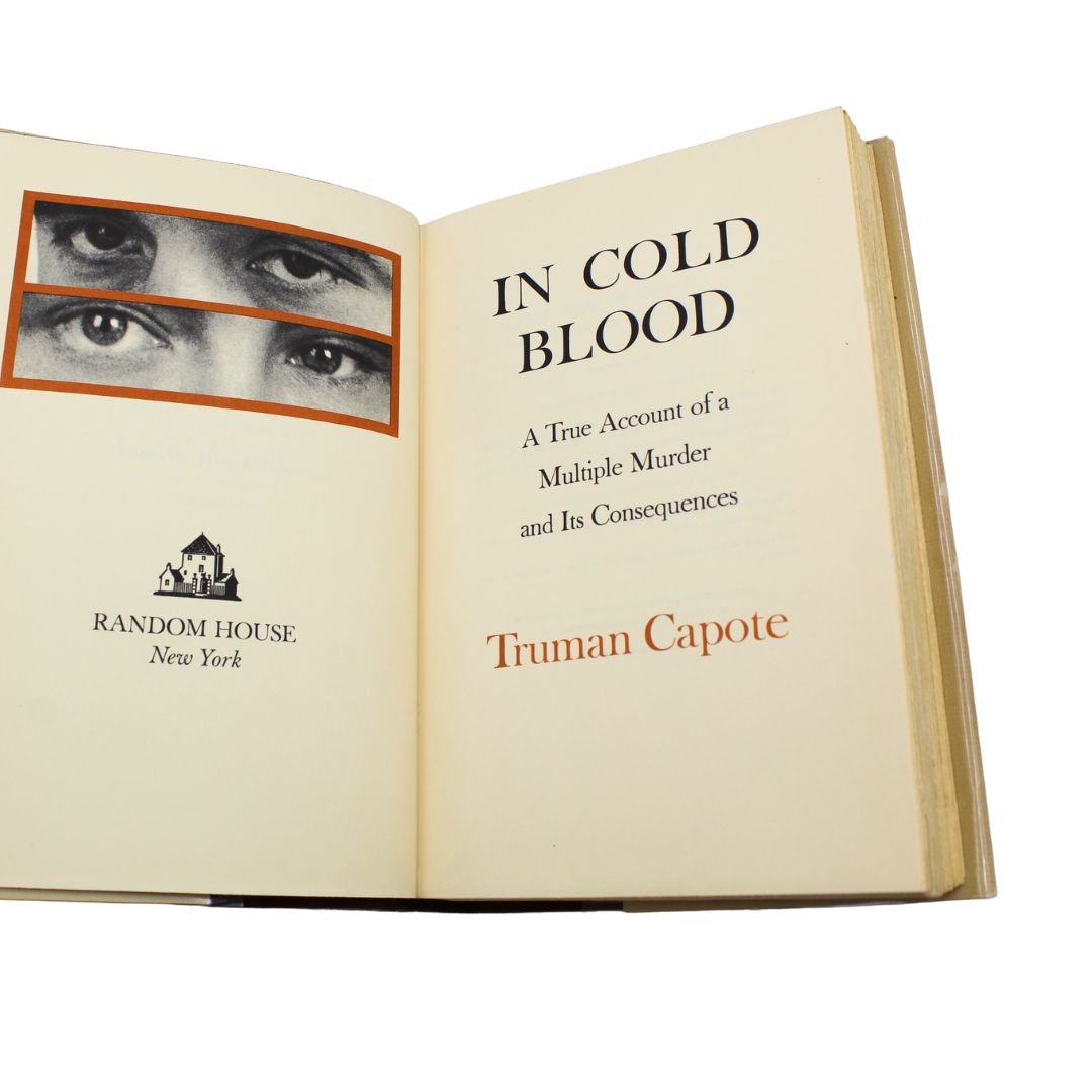 In Cold Blood by Truman Capote, First Trade Edition, First Printing, i