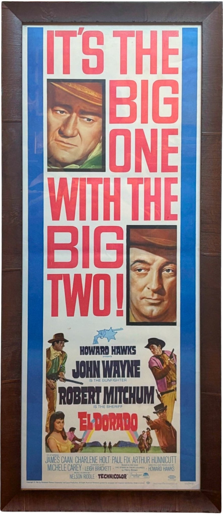 "It's the Big One With the Big Two! El Dorado" Vintage Movie Poster, 1966 - The Great Republic