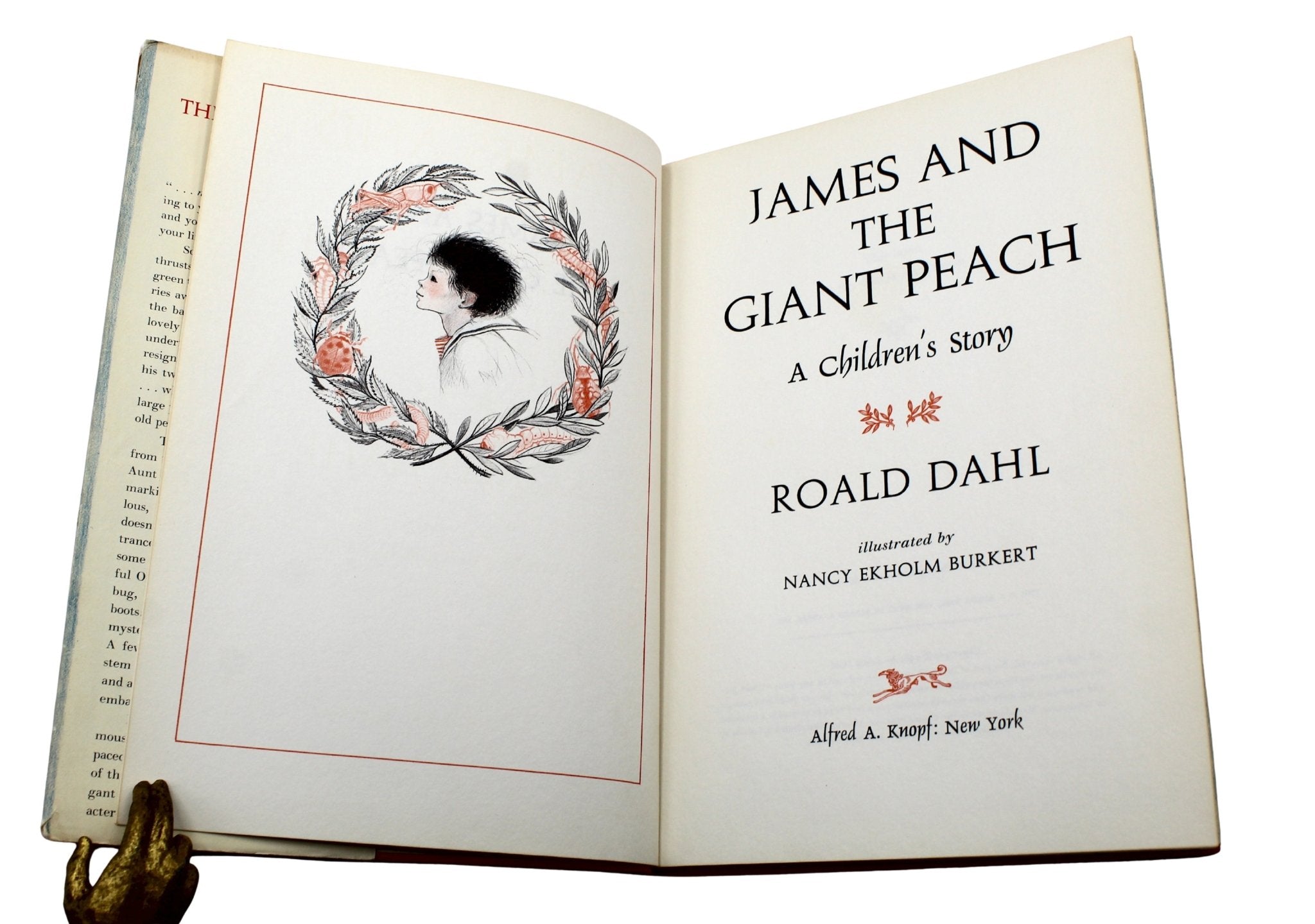 James and the Giant Peach by Roald Dahl, Illustrated by Nancy Ekholm Burkert, First Edition, Second Printing, 1961 - The Great Republic
