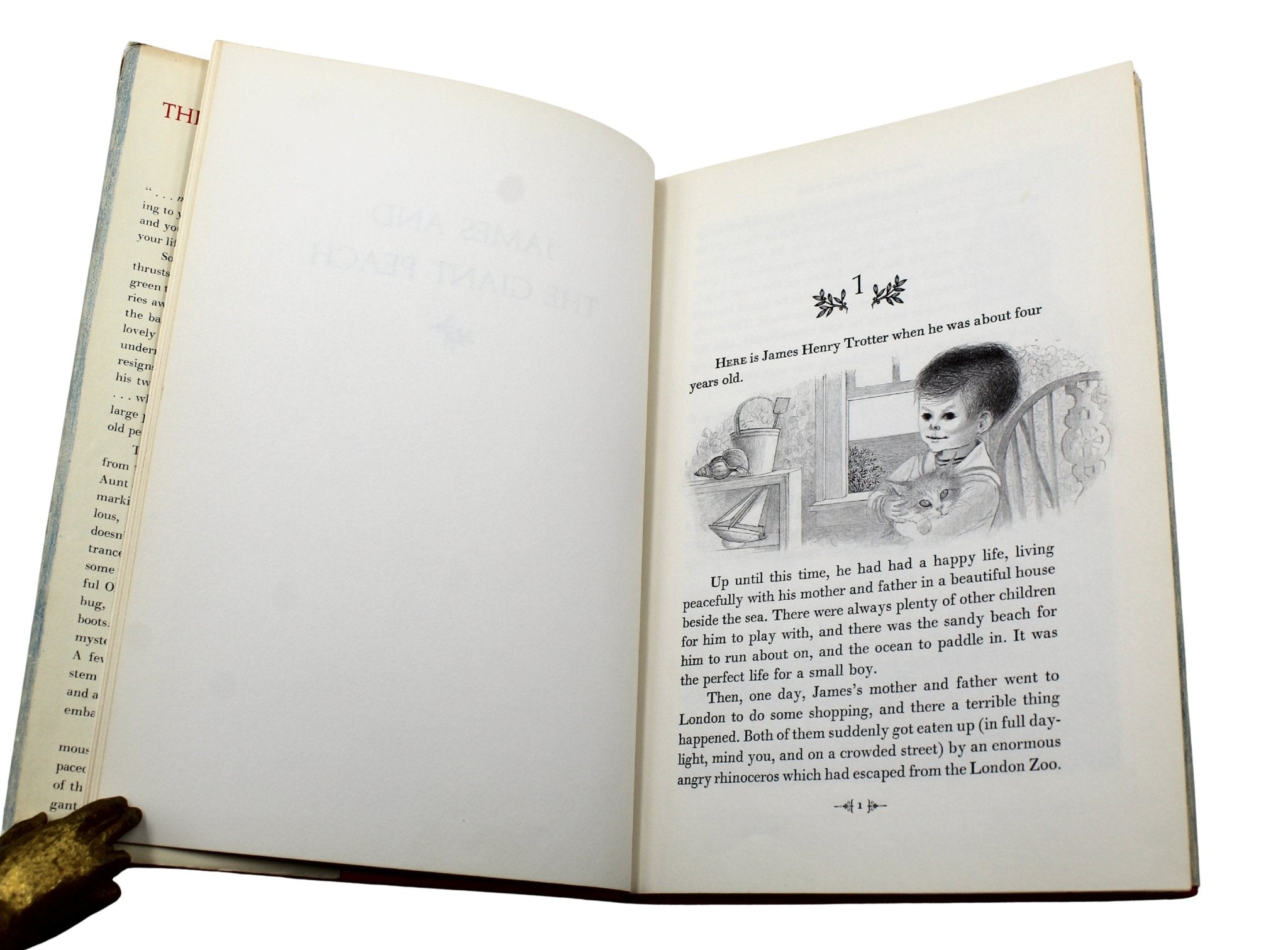 James and the Giant Peach by Roald Dahl, Illustrated by Nancy Ekholm Burkert, First Edition, Second Printing, 1961 - The Great Republic