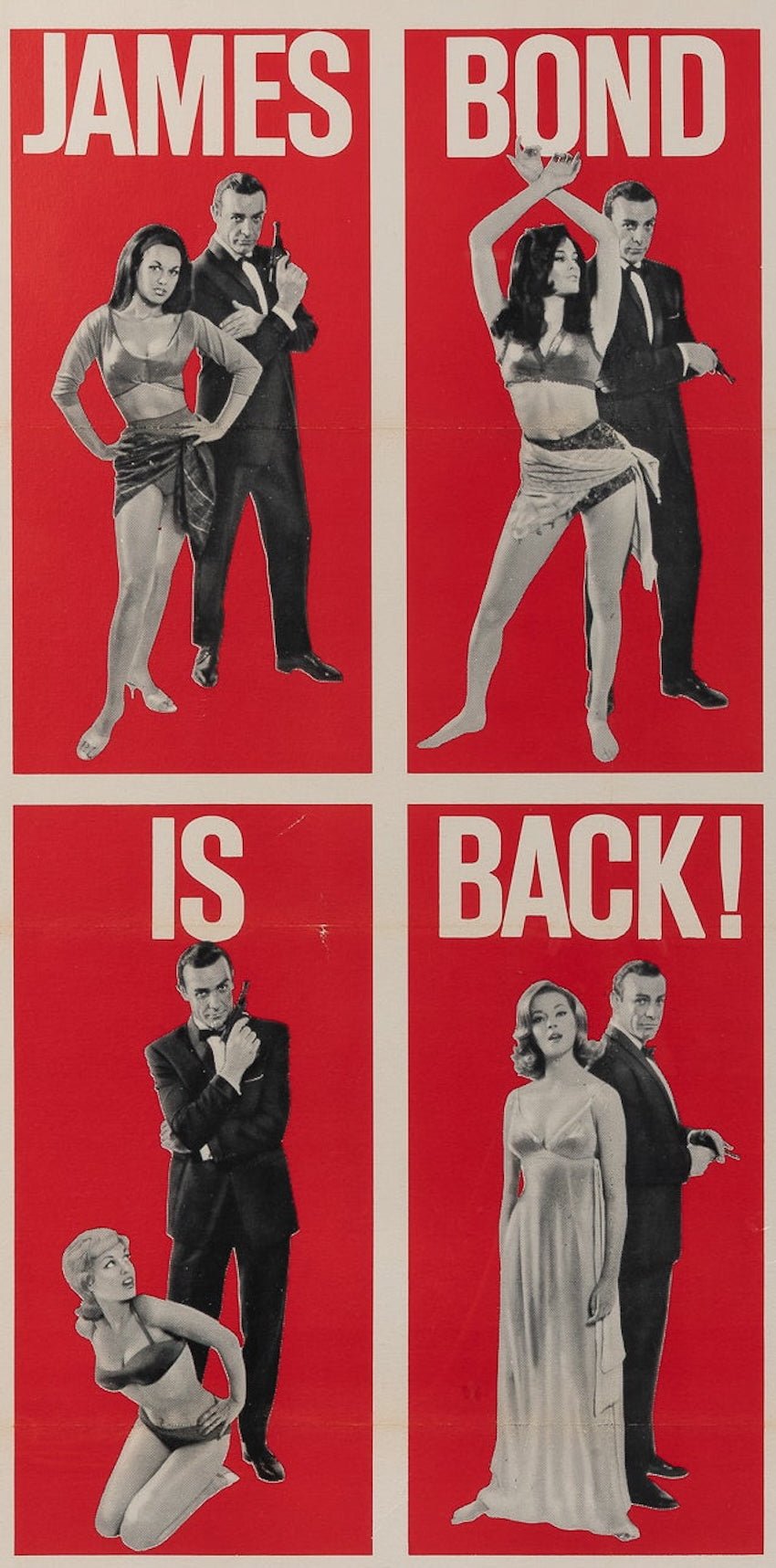 "James Bond is Back. From Russia with Love" Vintage Movie Poster, 1964 - The Great Republic