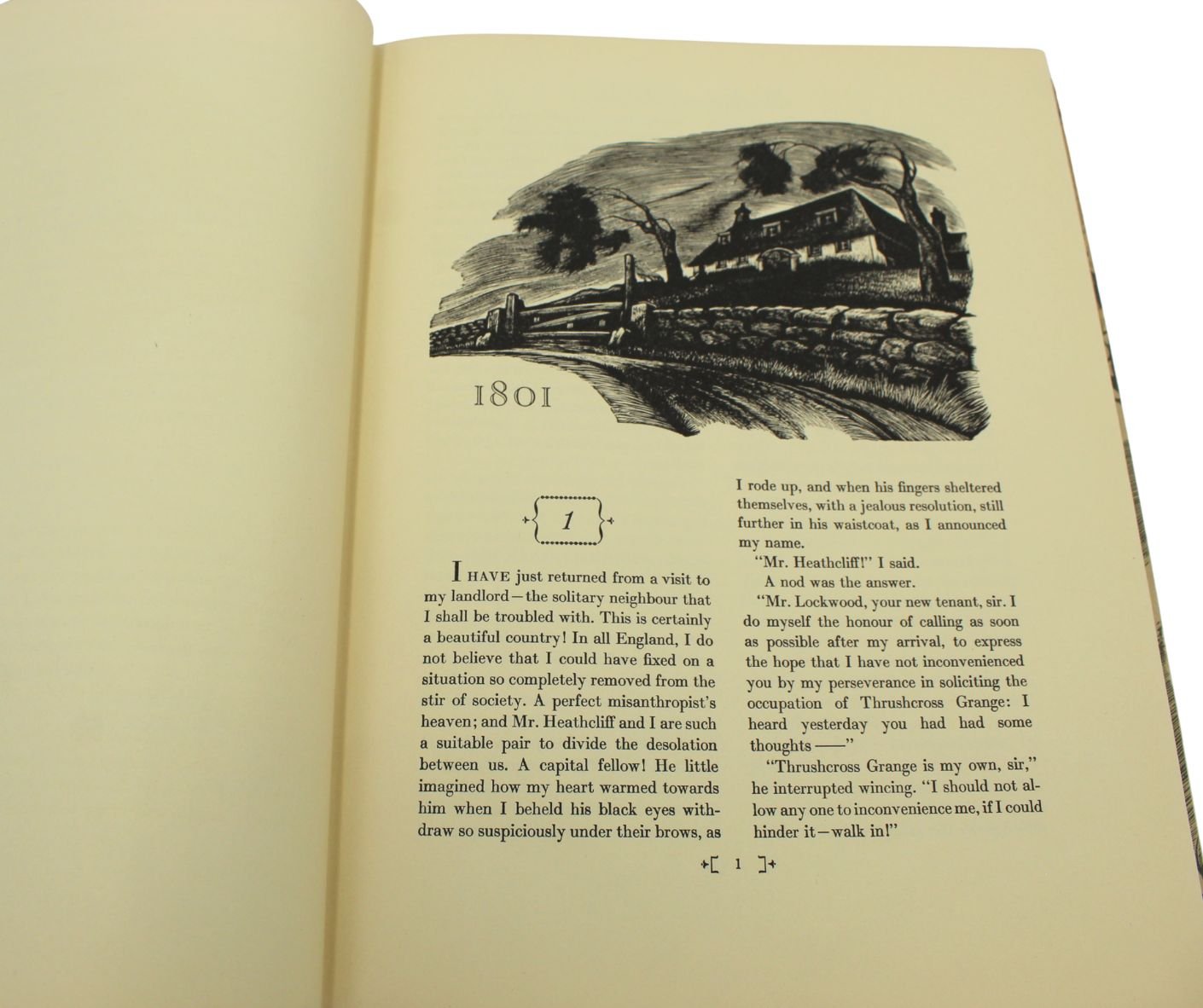 Jane Eyre by Charlotte Bronte and Wuthering Heights by Emily Bronte, Illustrated by Fritz Eichenberg, Two Volume Set, 1943 - The Great Republic