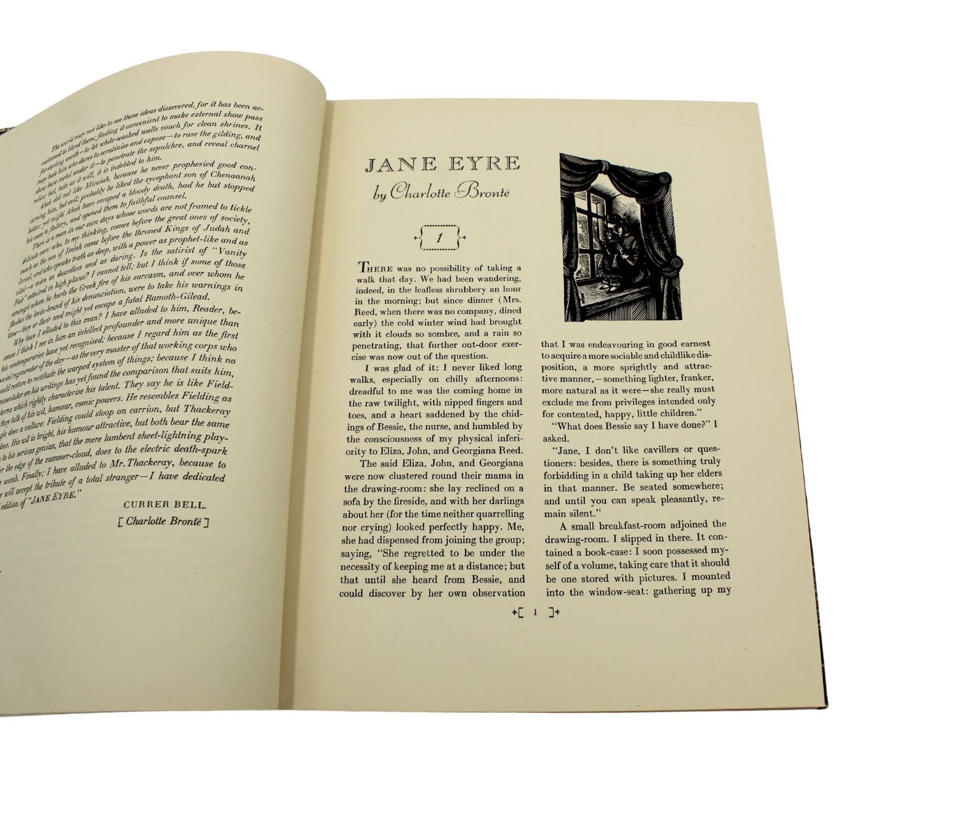 Jane Eyre by Charlotte Bronte and Wuthering Heights by Emily Bronte, Illustrated by Fritz Eichenberg, Two Volume Set, 1943 - The Great Republic