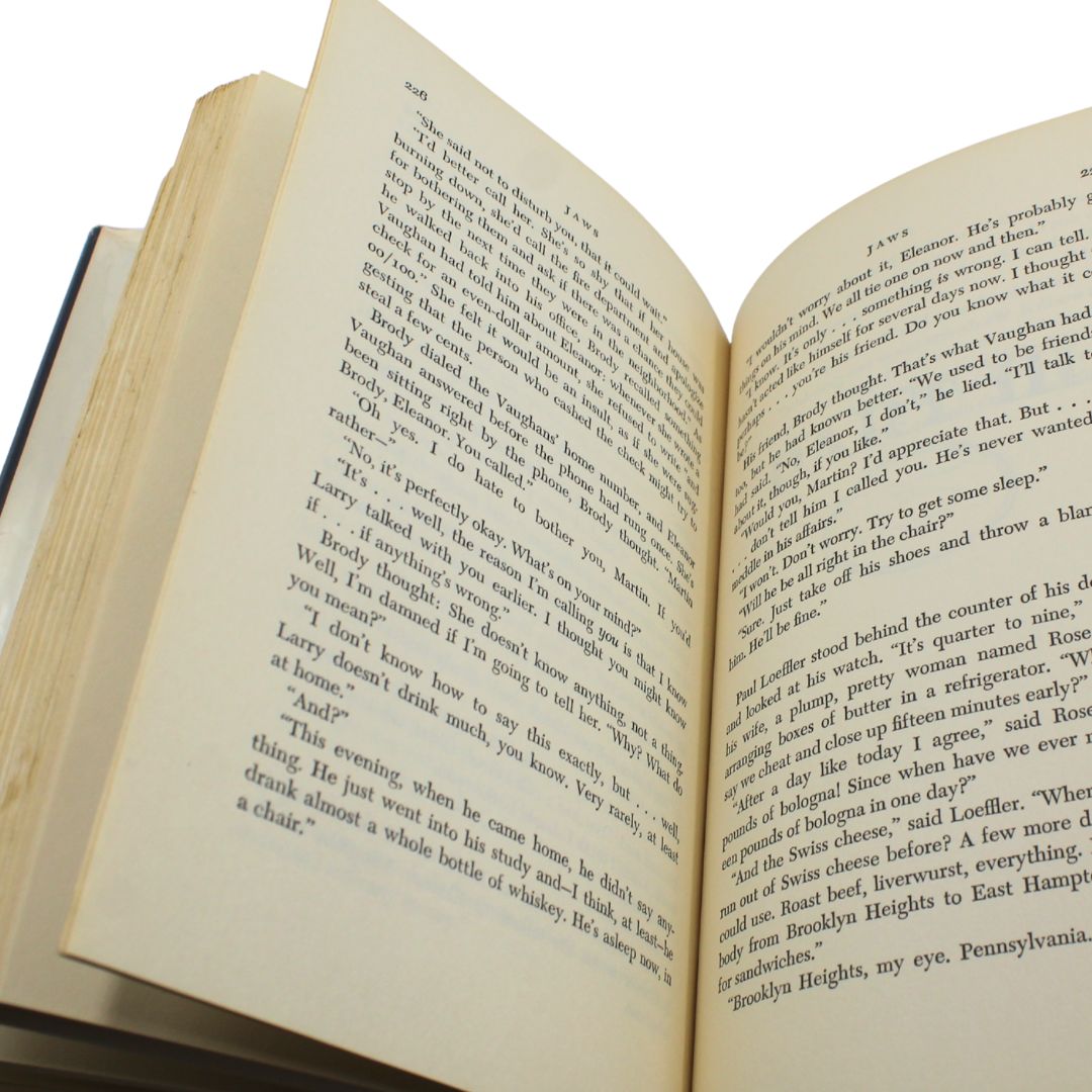 Jaws by Peter Benchley, First Edition with Dust Jacket, 1974 - The Great Republic