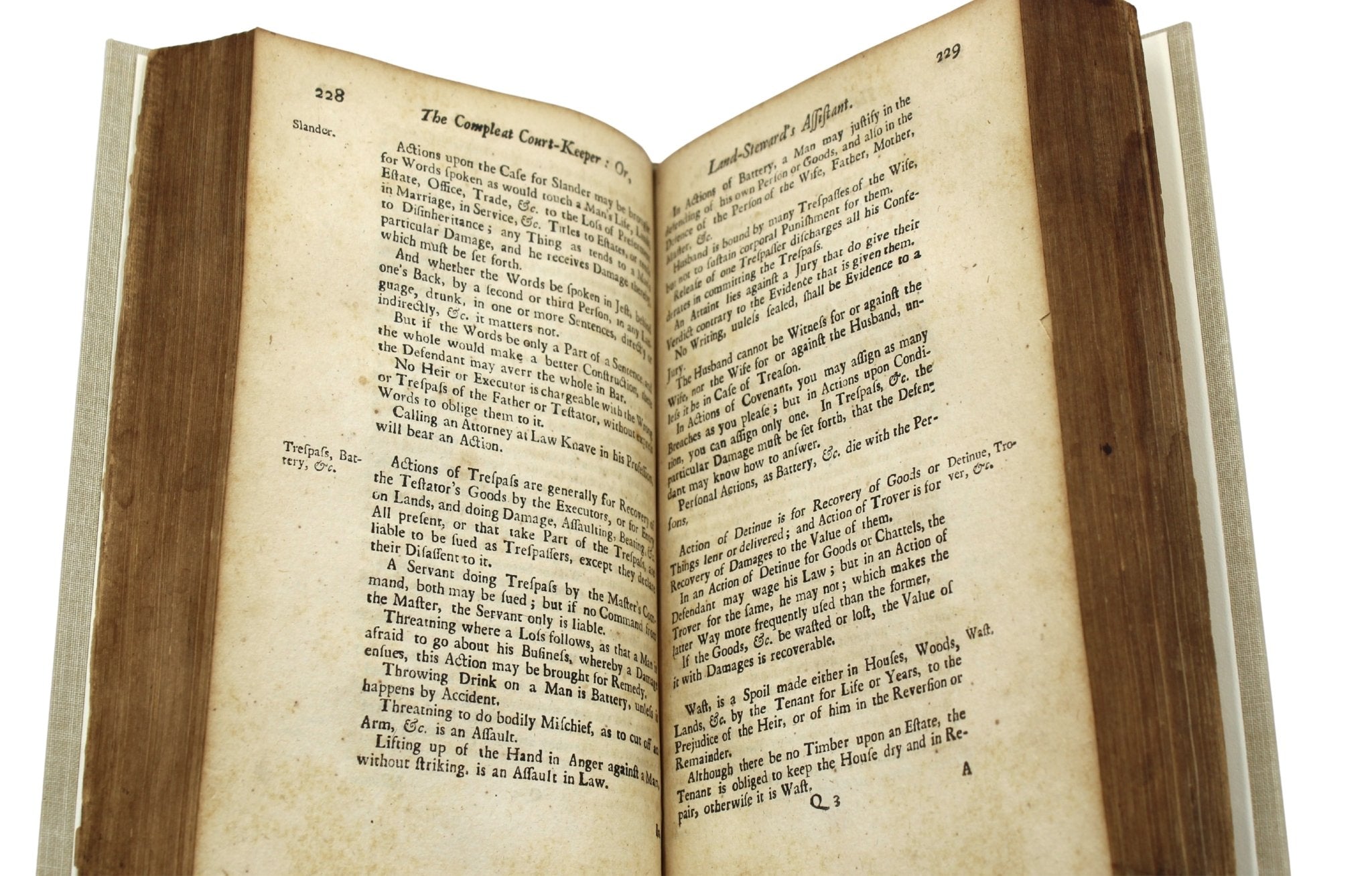 John Jay's Signed Copy of The Compleat Court Keeper; or, Land - Steward’s Assistant by Giles Jacob, Second Edition, 1715 - The Great Republic