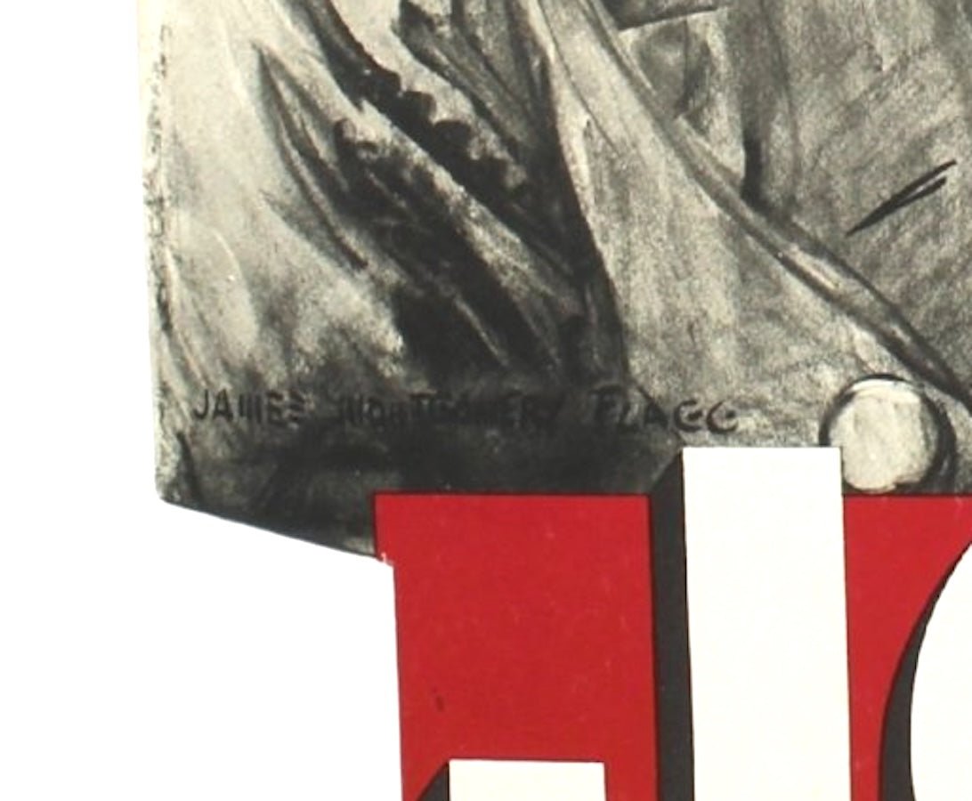 "Join American Red Cross" Vintage WWII Recruitment Tabletop Sign by James Montgomery Flagg - The Great Republic
