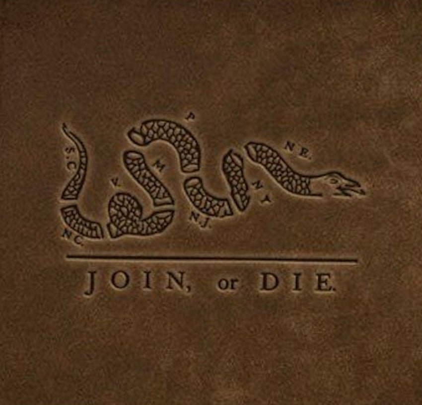 Join or Die Leather Valet - The Great Republic