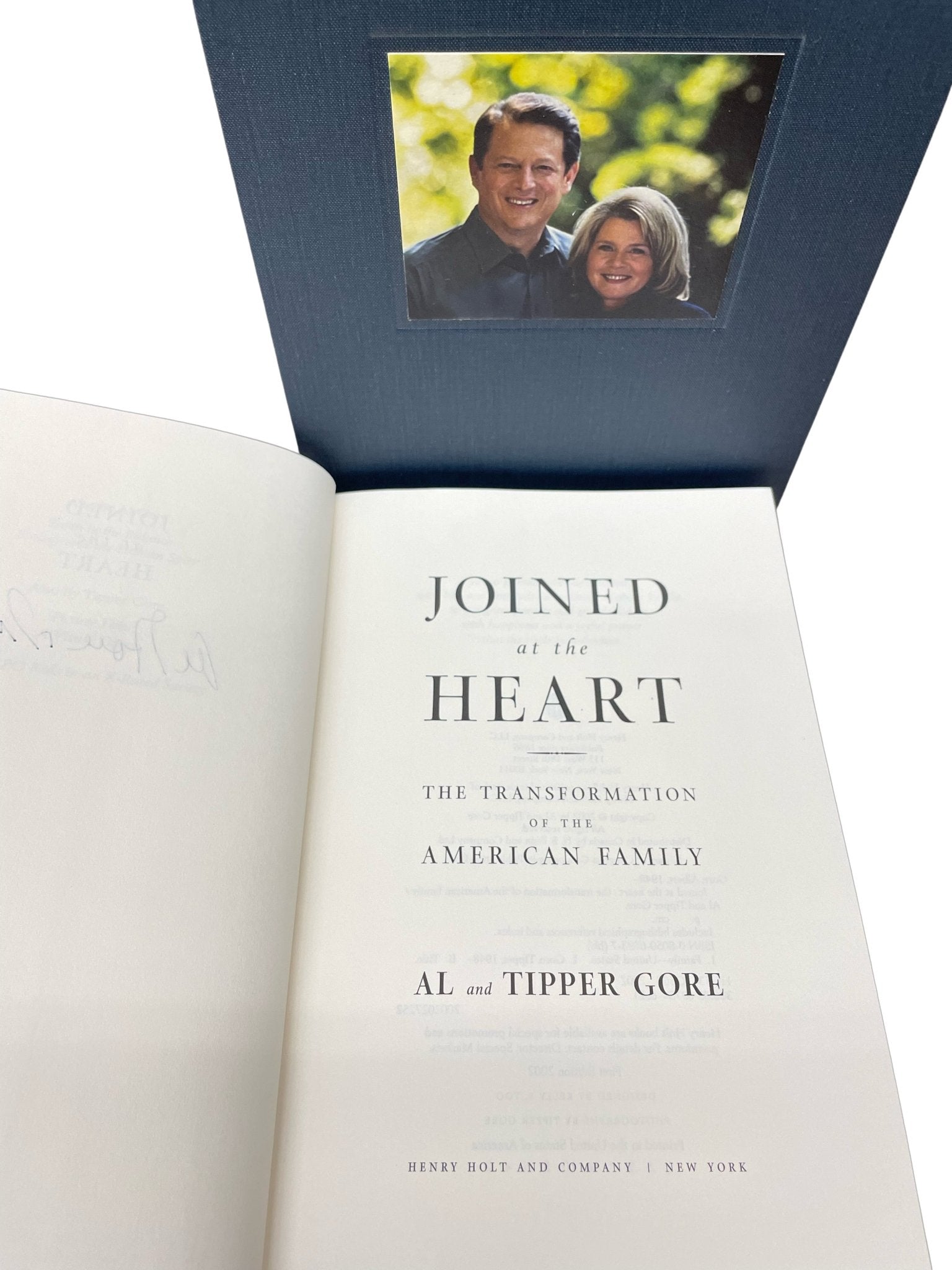 Joined at the Heart, Signed by Al and Tipper Gore, First Edition, 2002 - The Great Republic