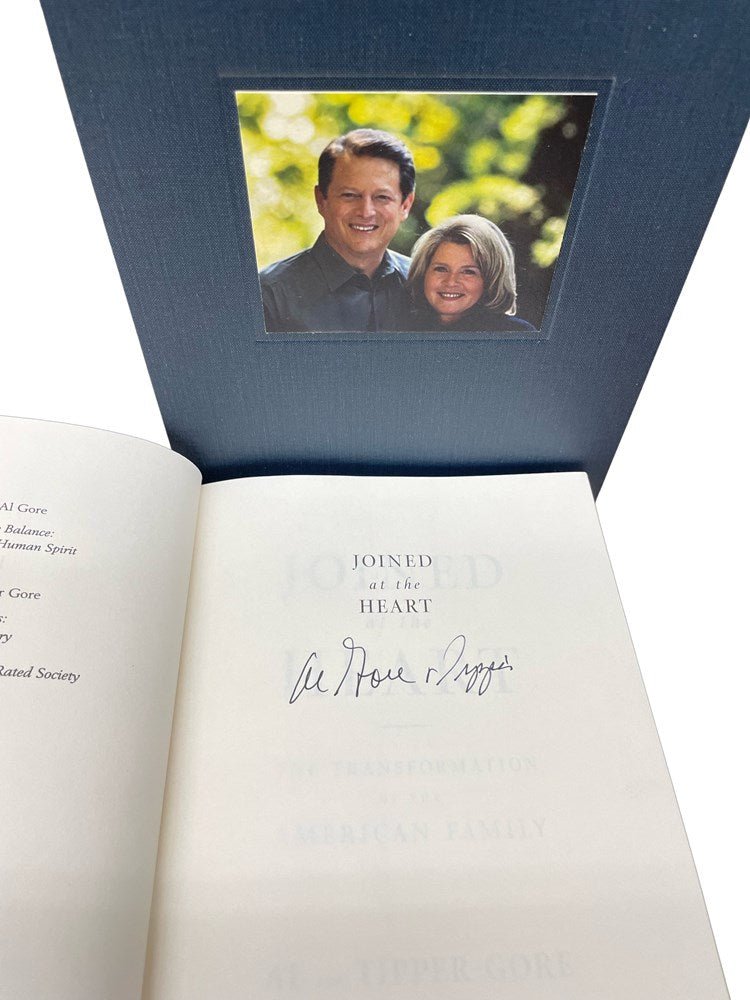 Joined at the Heart, Signed by Al and Tipper Gore, First Edition, 2002 - The Great Republic