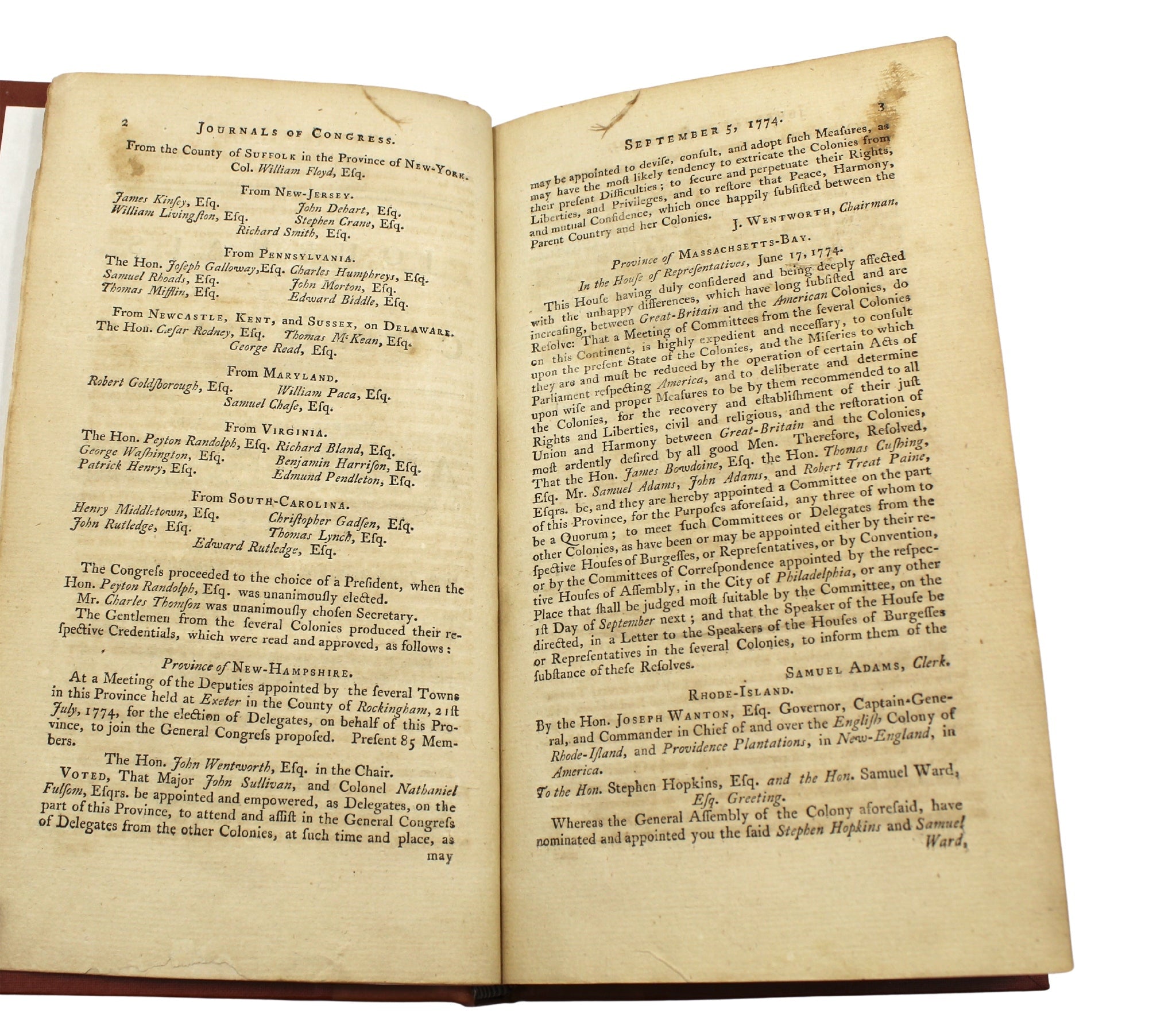 Journals of Congress. Containing the Proceedings From Sept. 5. 1774. to Jan. 1. 1776, Printed by R. Aitken, Volume I, 1776 - The Great Republic
