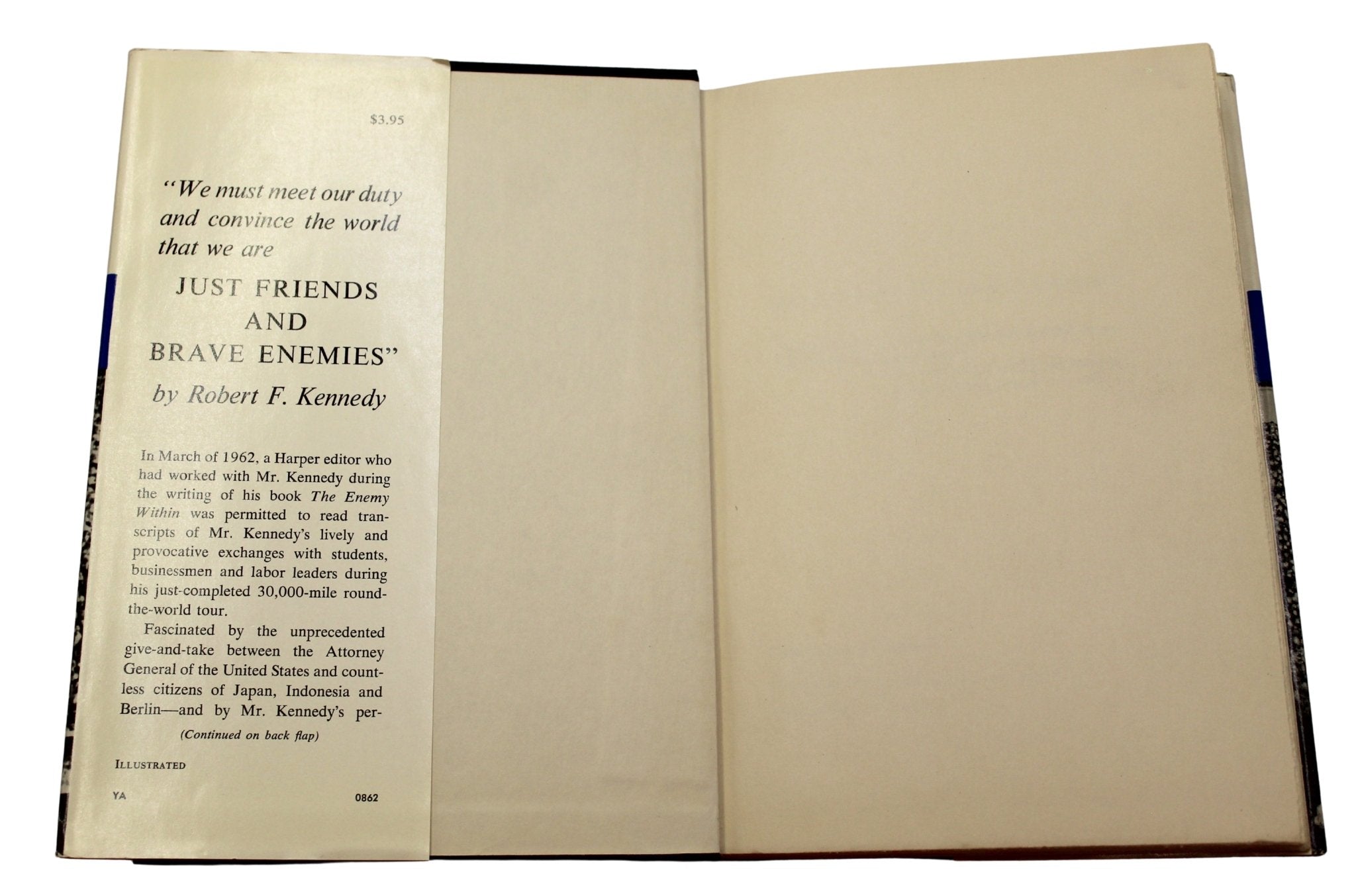 Just Friends and Brave Enemies by Robert F. Kennedy, First Edition, in Dust Jacket, 1962 - The Great Republic
