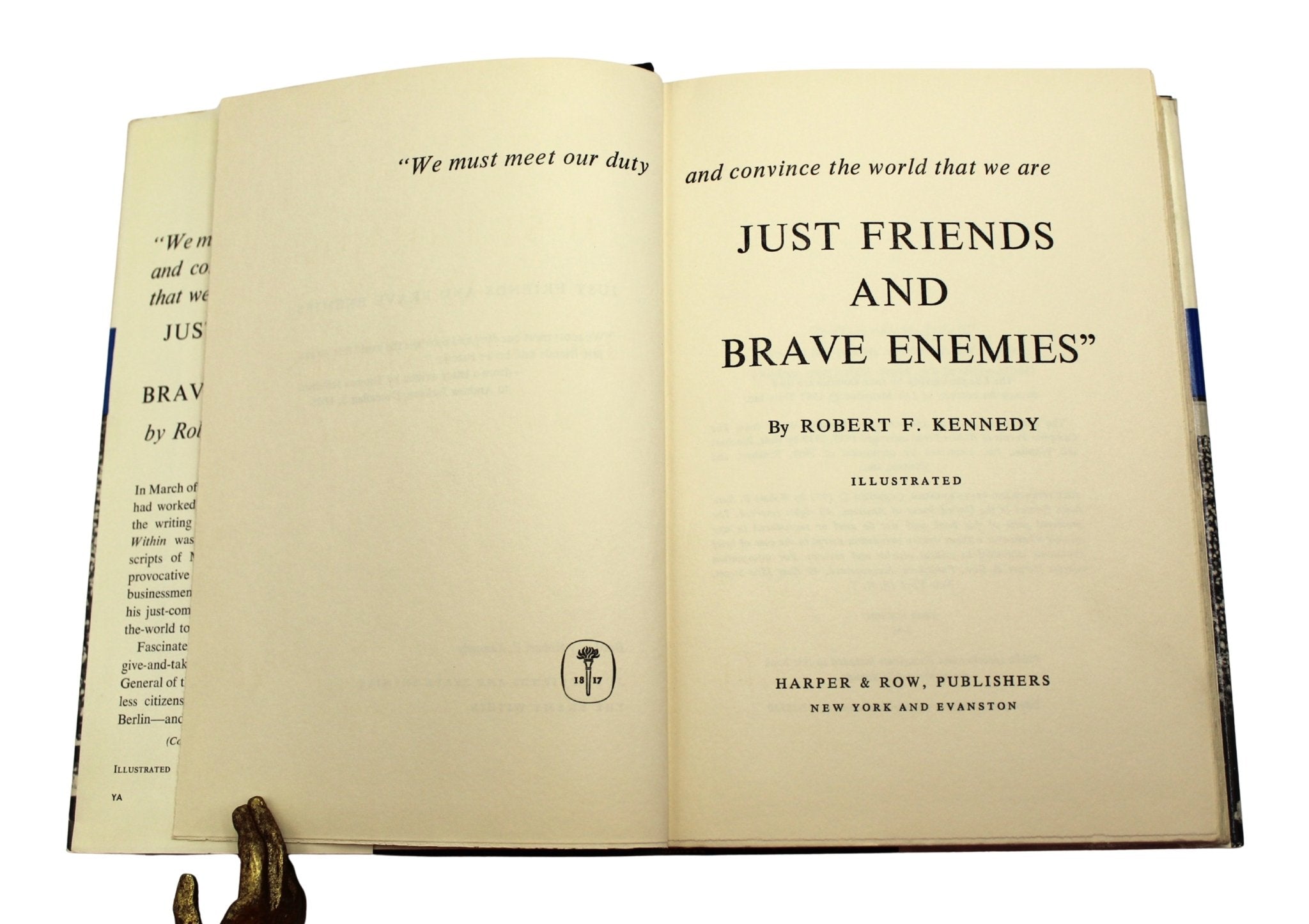 Just Friends and Brave Enemies by Robert F. Kennedy, First Edition, in Dust Jacket, 1962 - The Great Republic
