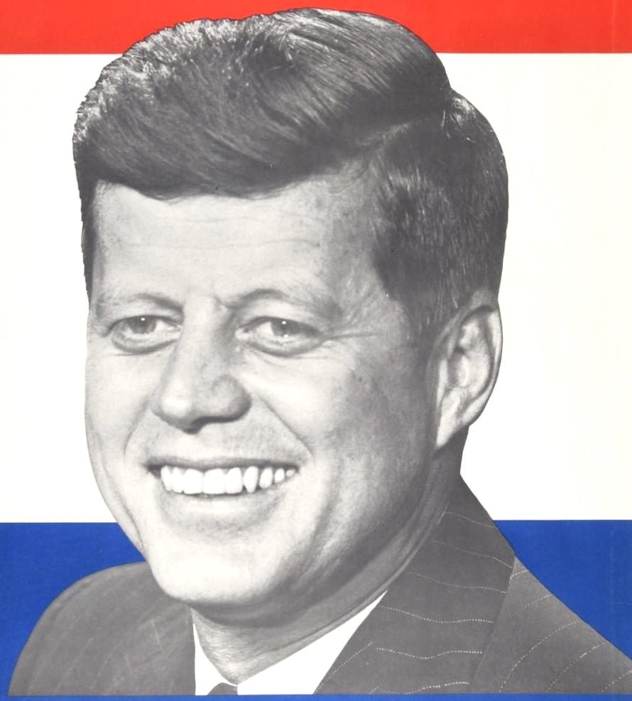 "Kennedy for President. Leadership for the 60's" Vintage Campaign Poster, 1960 - The Great Republic