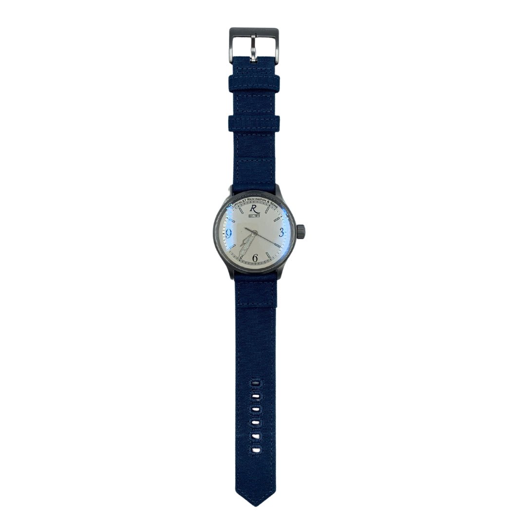 Kobold Remington Special Edition Automatic Watch with Blue Canvas Strap - The Great Republic
