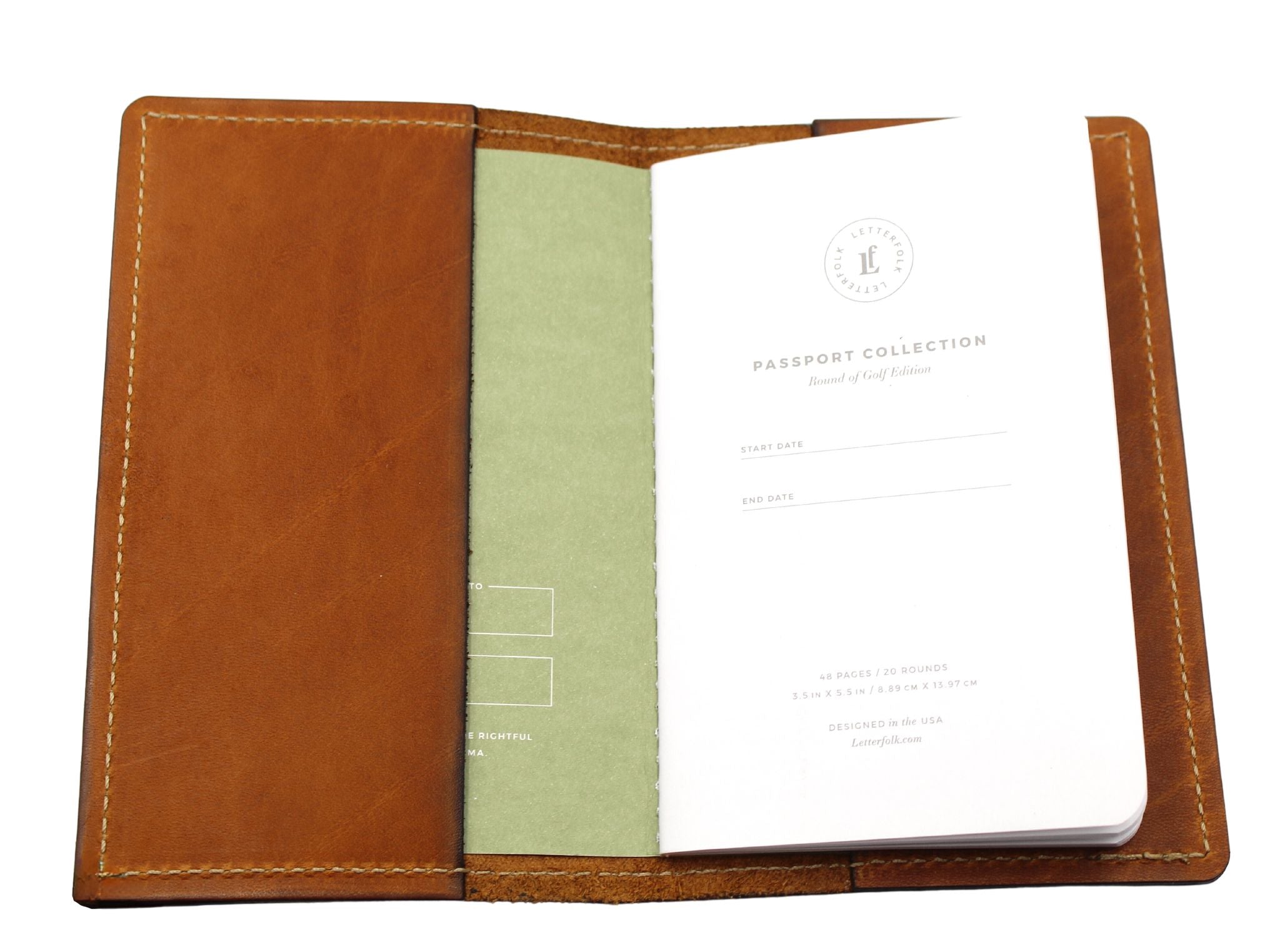 Leather Golf Log - The Great Republic