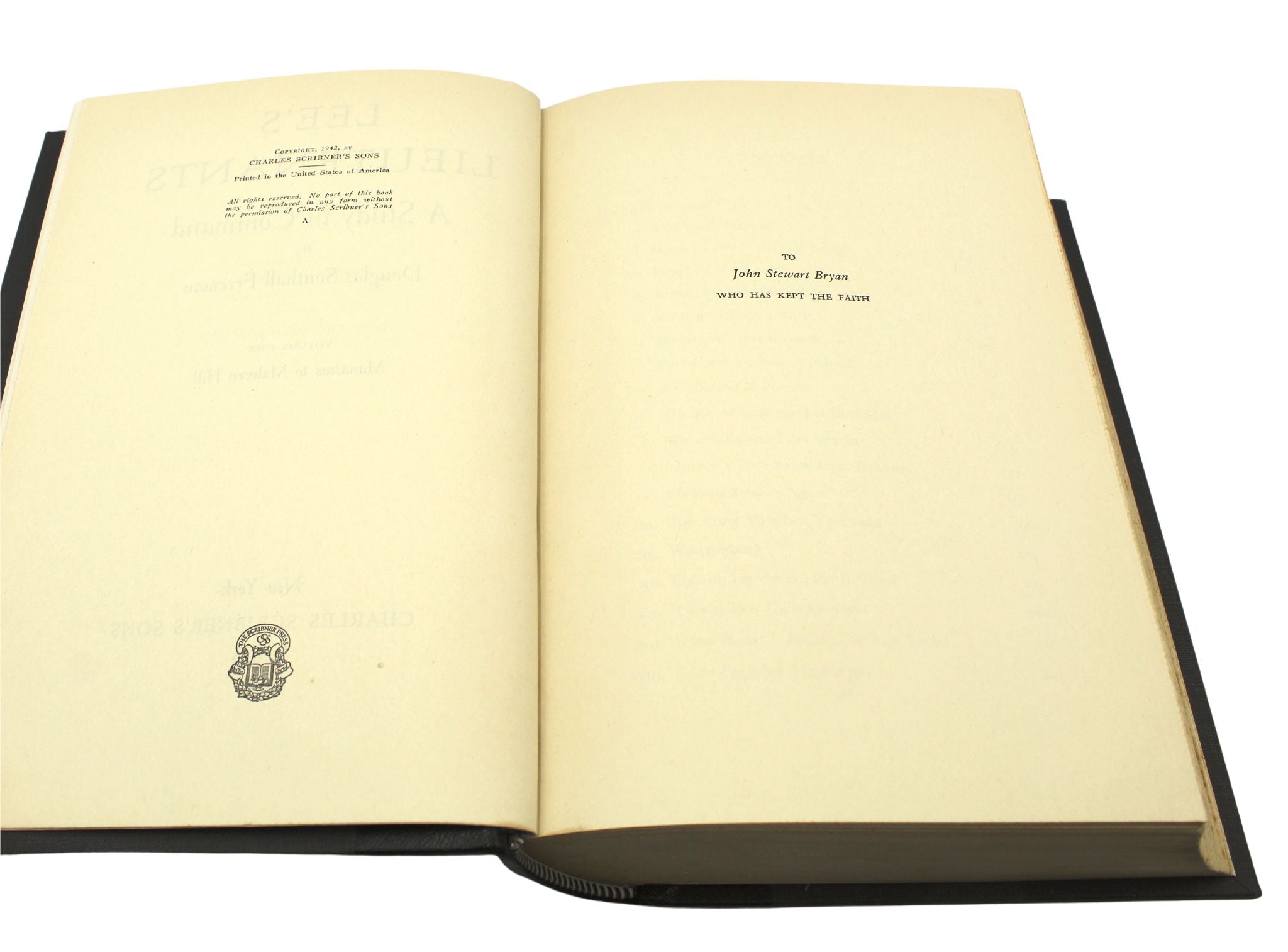 Lee's Lieutenants: A Study in Command by Douglas Southhall Freeman, First Edition, Three Volume Set, 1942 - The Great Republic