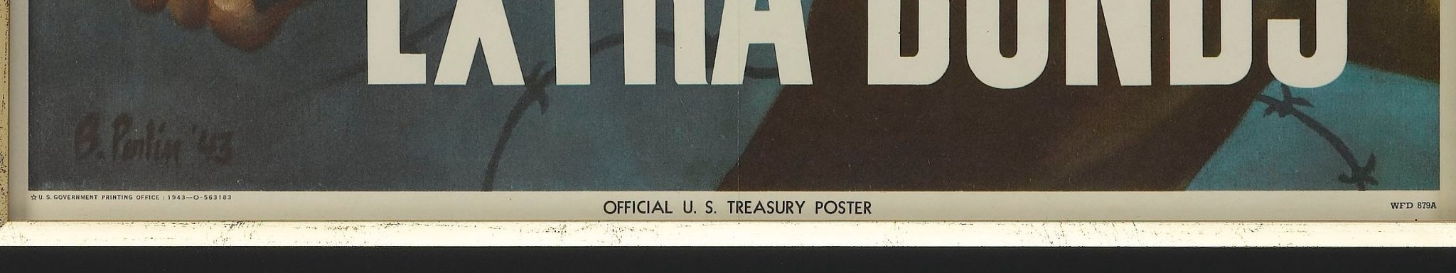 "Let 'Em Have It. Buy Extra Bonds" Vintage WWII 4th War Loan Poster, 1943 - The Great Republic